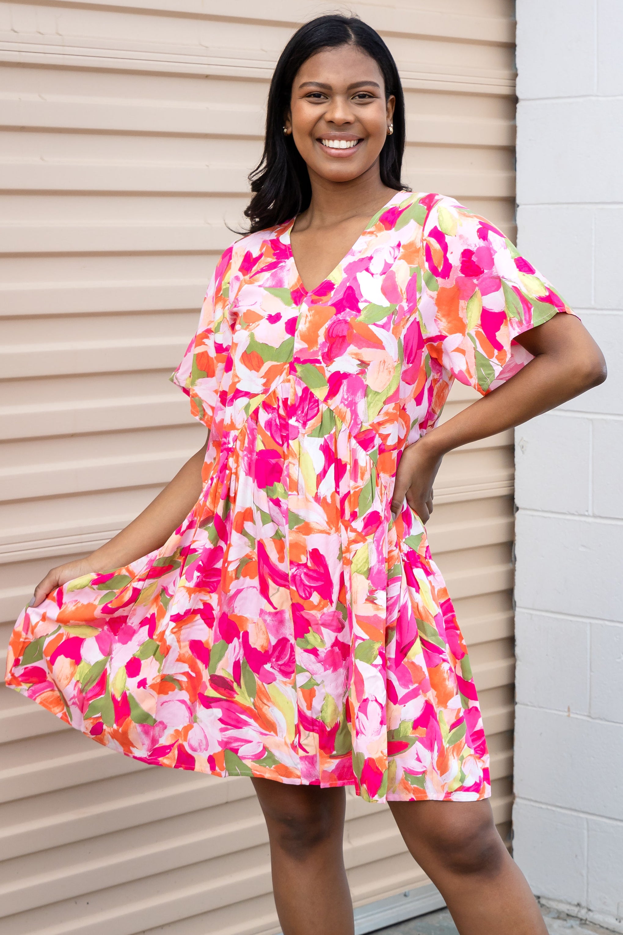 Peak Party Dress in Spring Bloom