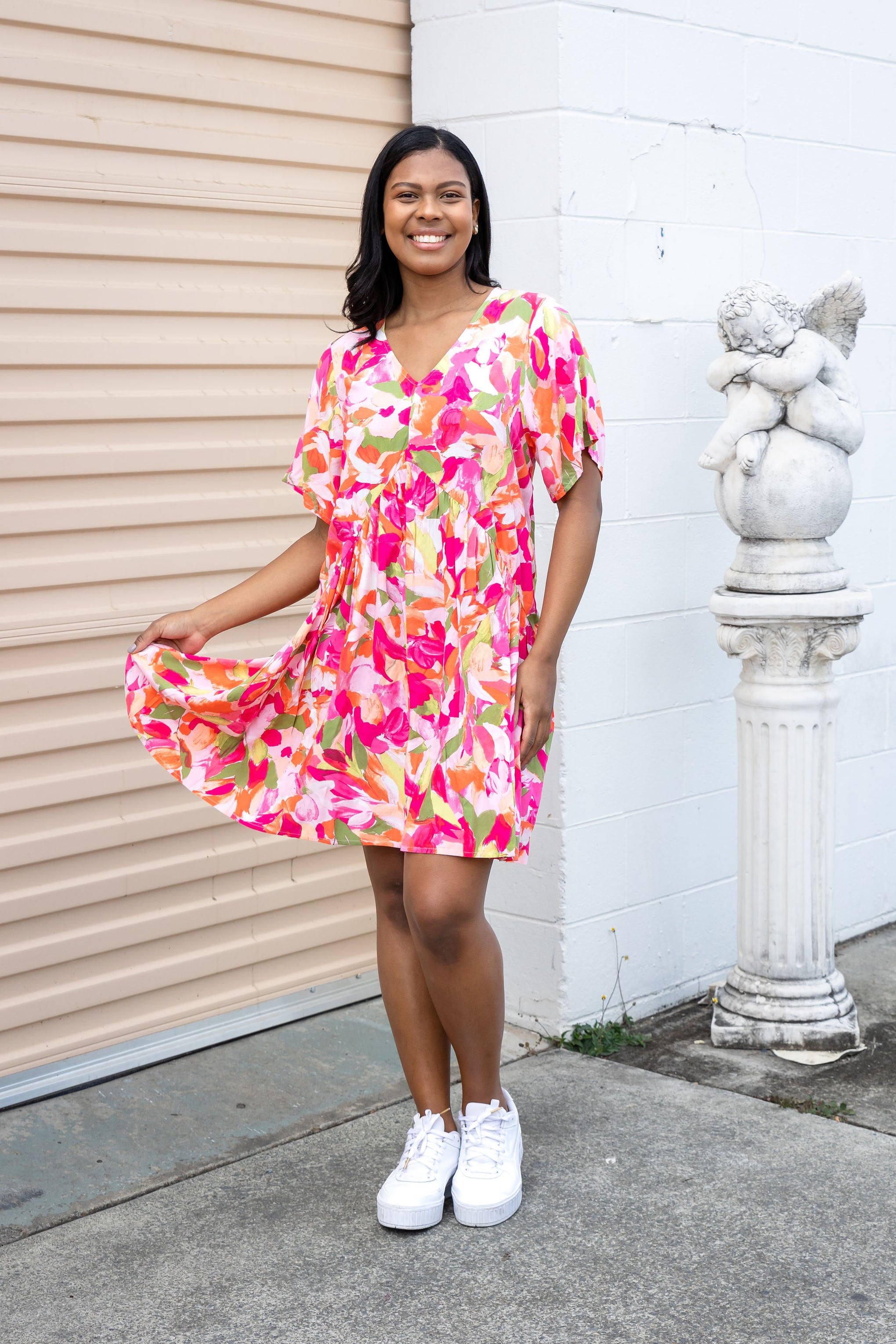 Peak Party Dress in Spring Bloom