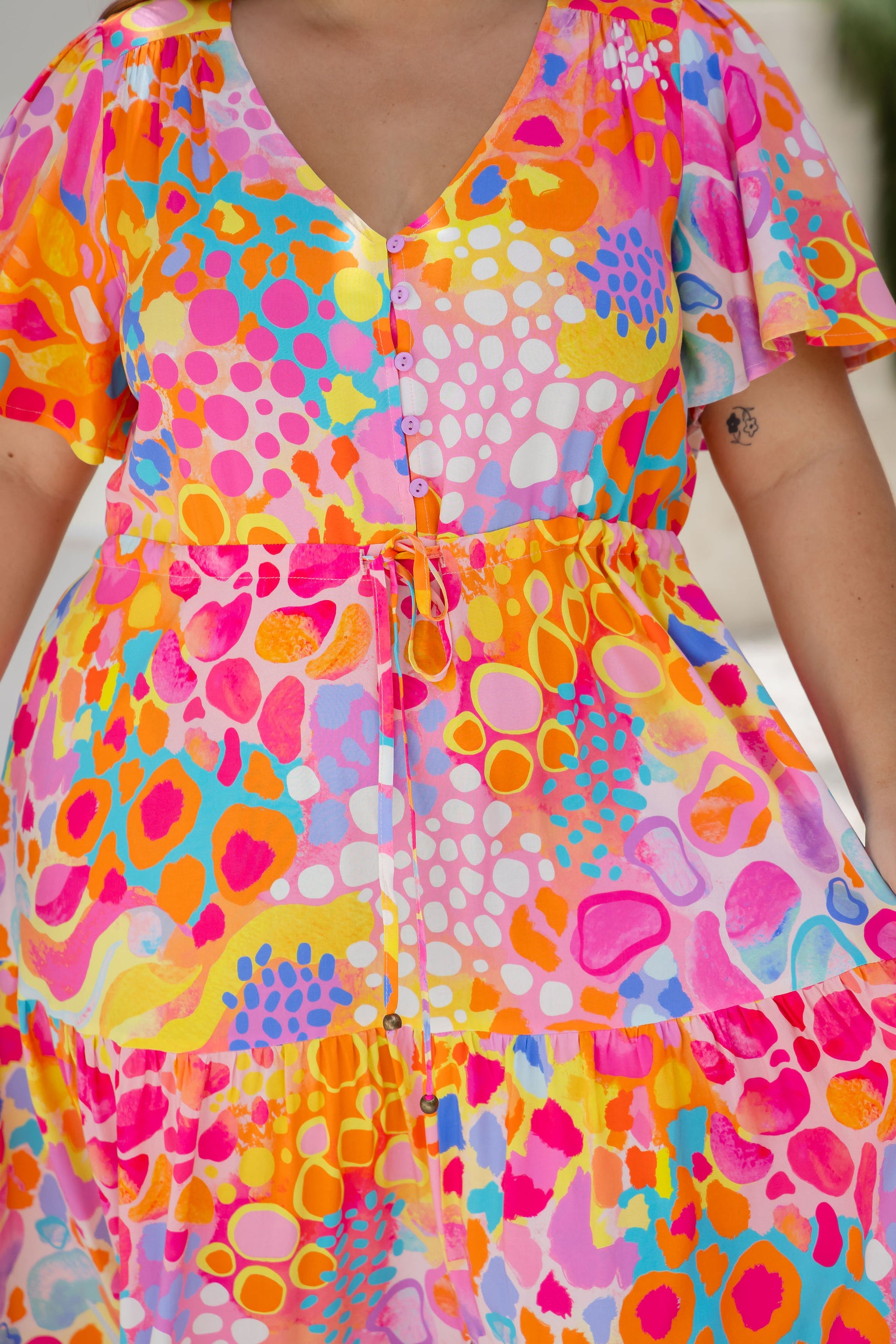 Bonnie Maxi Dress in Tequila Sunrise by Kasey Rainbow