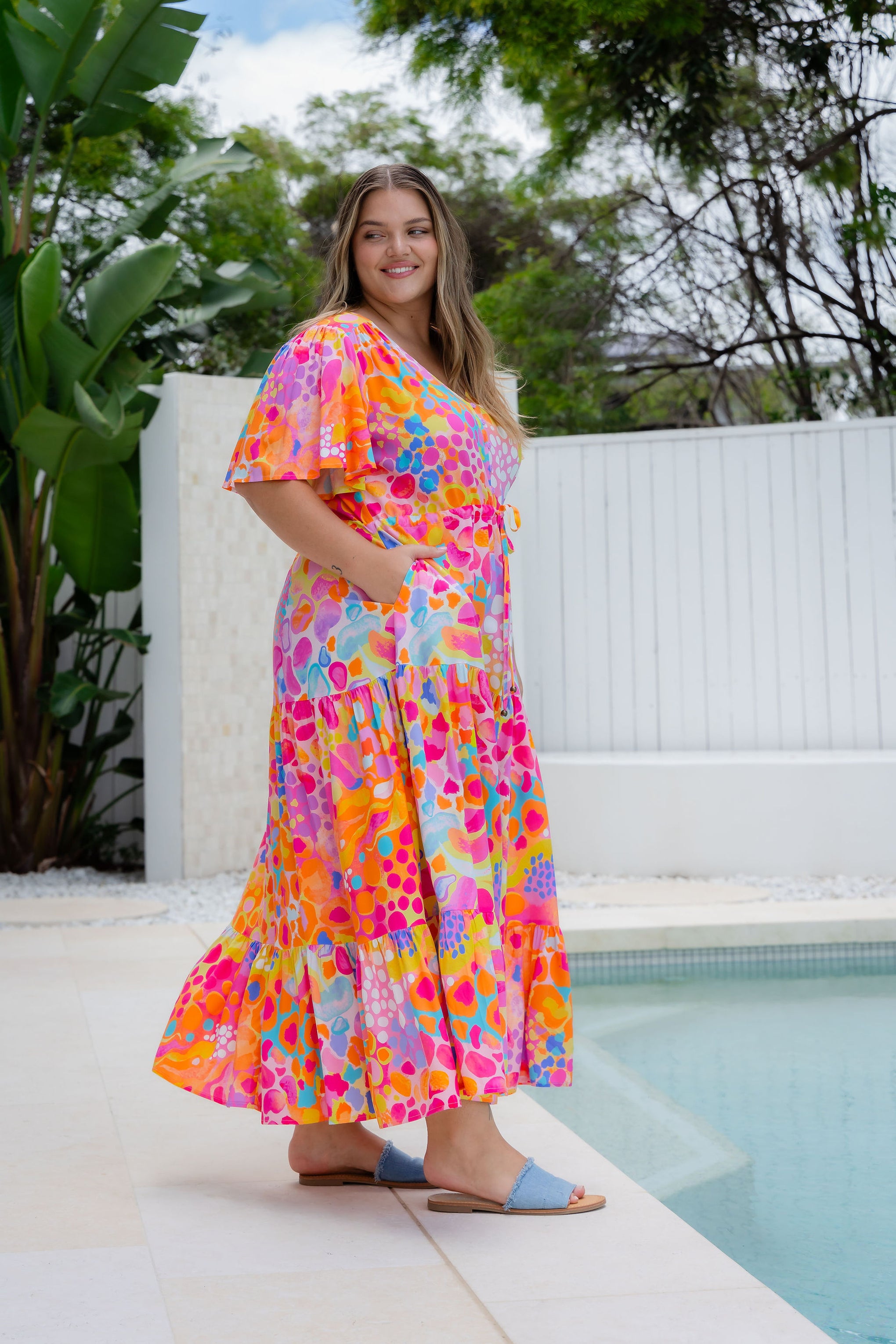Bonnie Maxi Dress in Tequila Sunrise by Kasey Rainbow