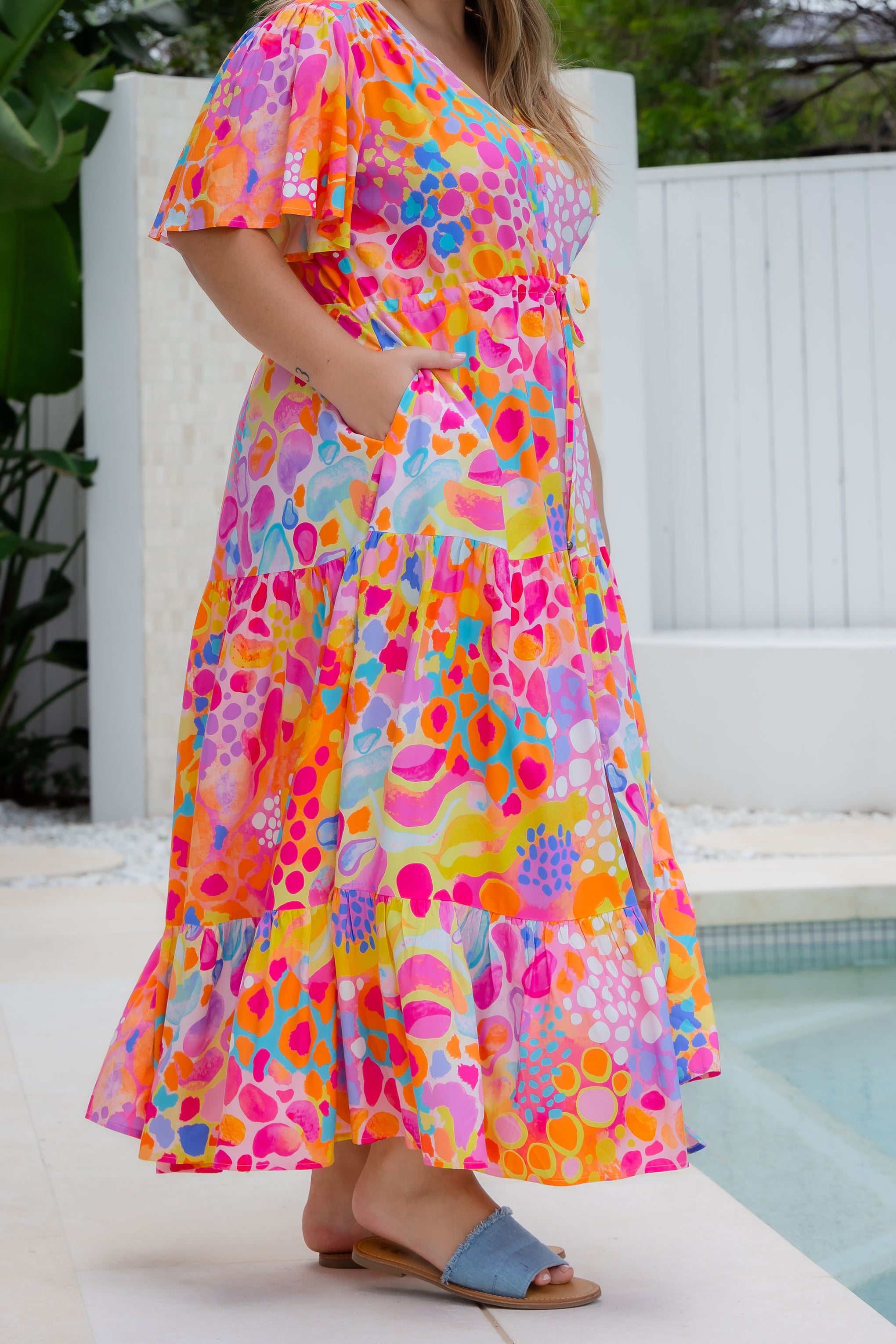 Bonnie Maxi Dress in Tequila Sunrise by Kasey Rainbow
