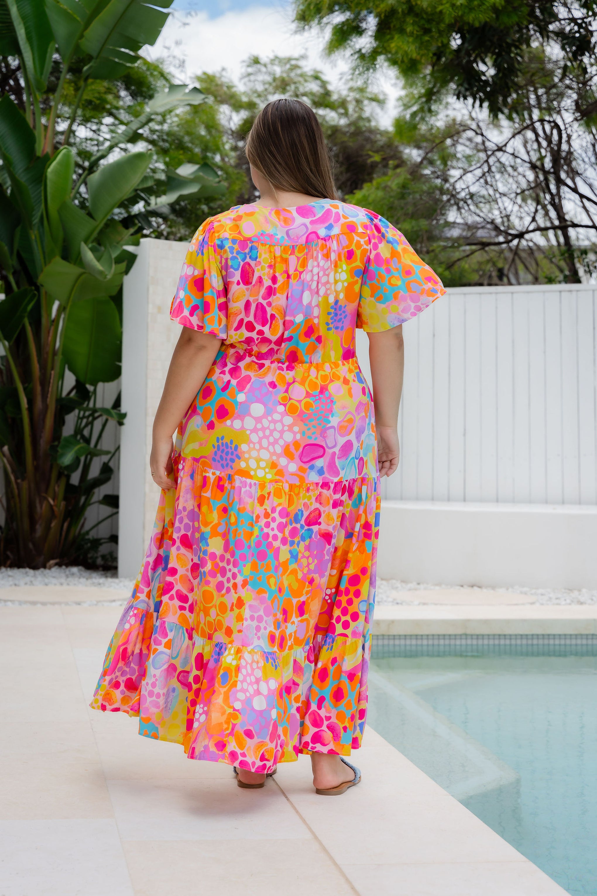 Bonnie Maxi Dress in Tequila Sunrise by Kasey Rainbow