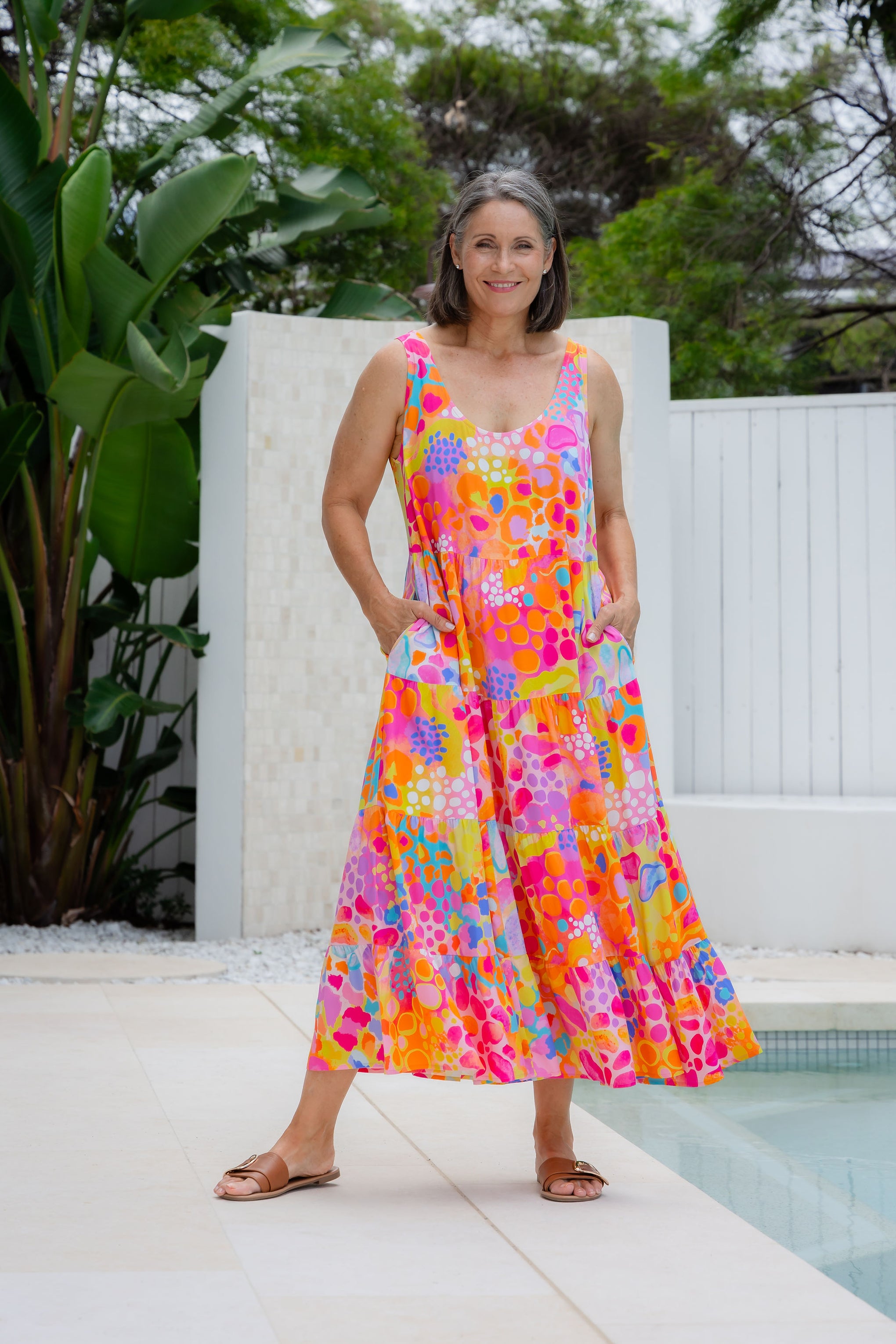 Ronnie Dress in Tequila Sunrise by Kasey Rainbow