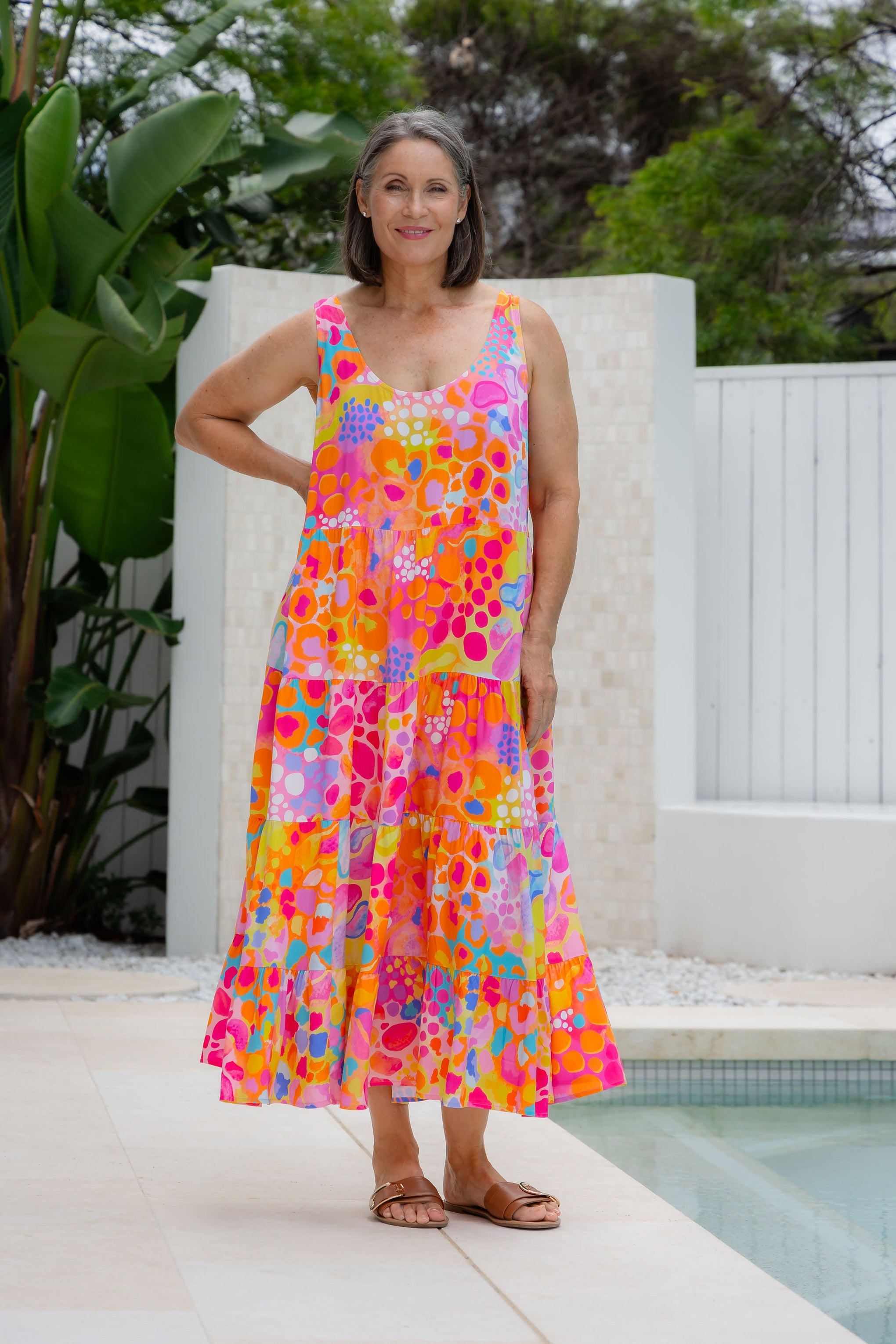 Ronnie Dress in Tequila Sunrise by Kasey Rainbow