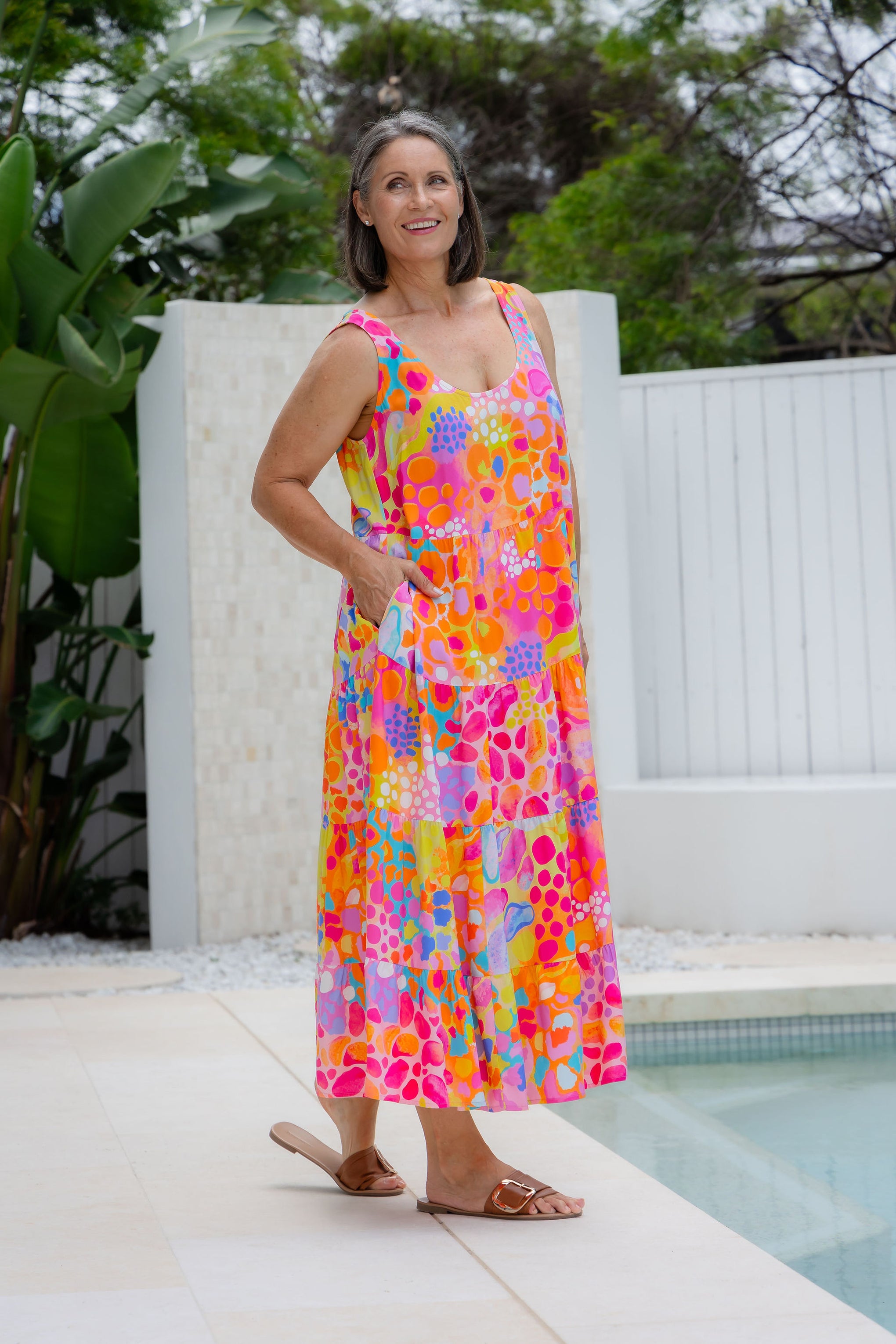 Ronnie Dress in Tequila Sunrise by Kasey Rainbow