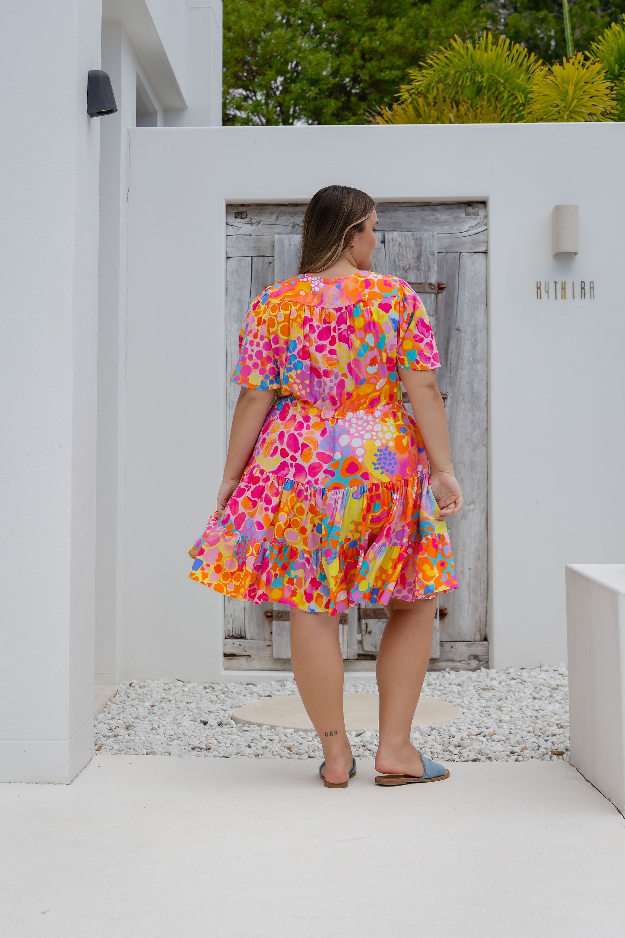 Charlie Dress in Tequila Sunrise by Kasey Rainbow