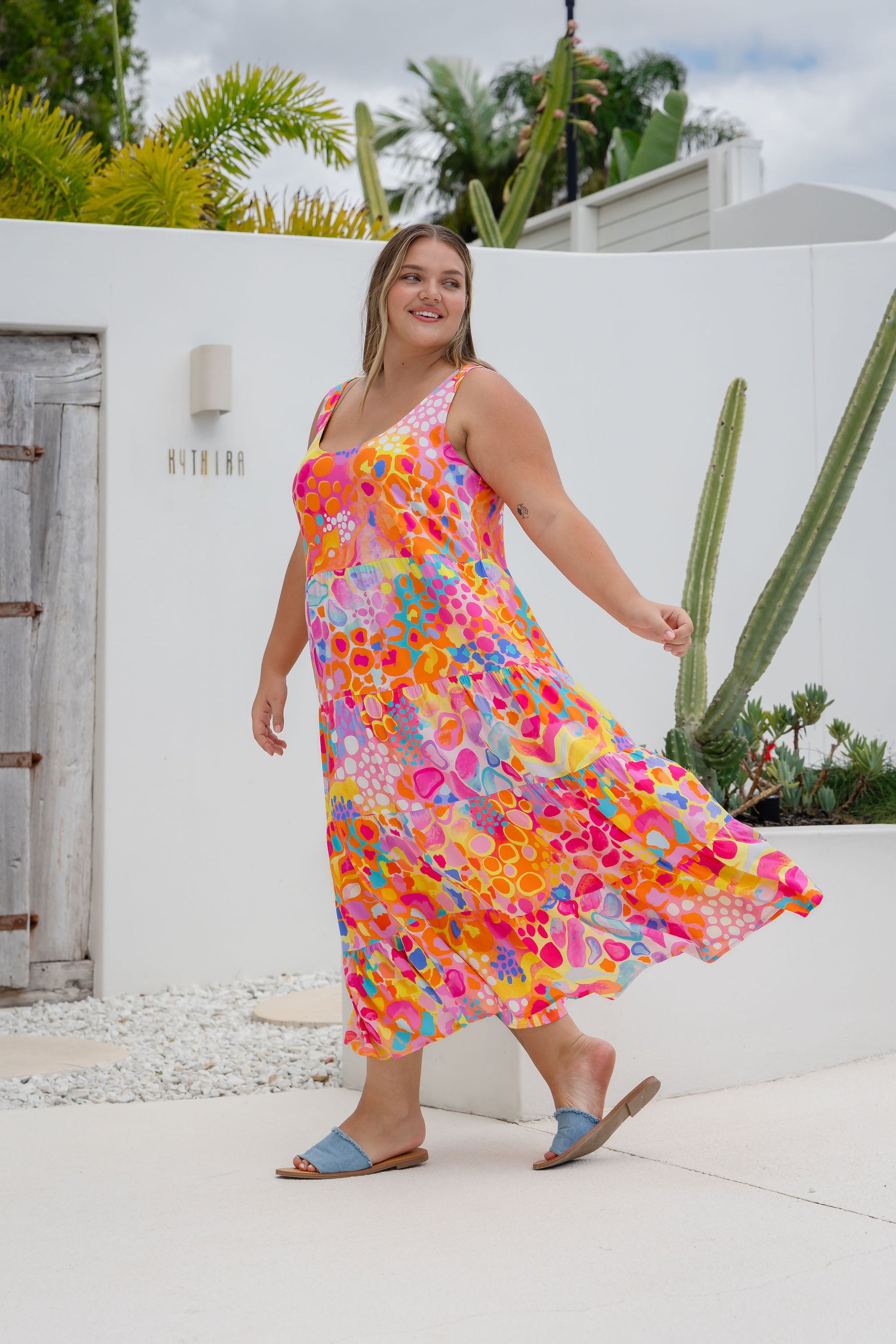 Ronnie Dress in Tequila Sunrise by Kasey Rainbow – Proud Poppy Clothing Ronnie Dress in Tequila Sunrise by Kasey Rainbow – Proud Poppy Clothing