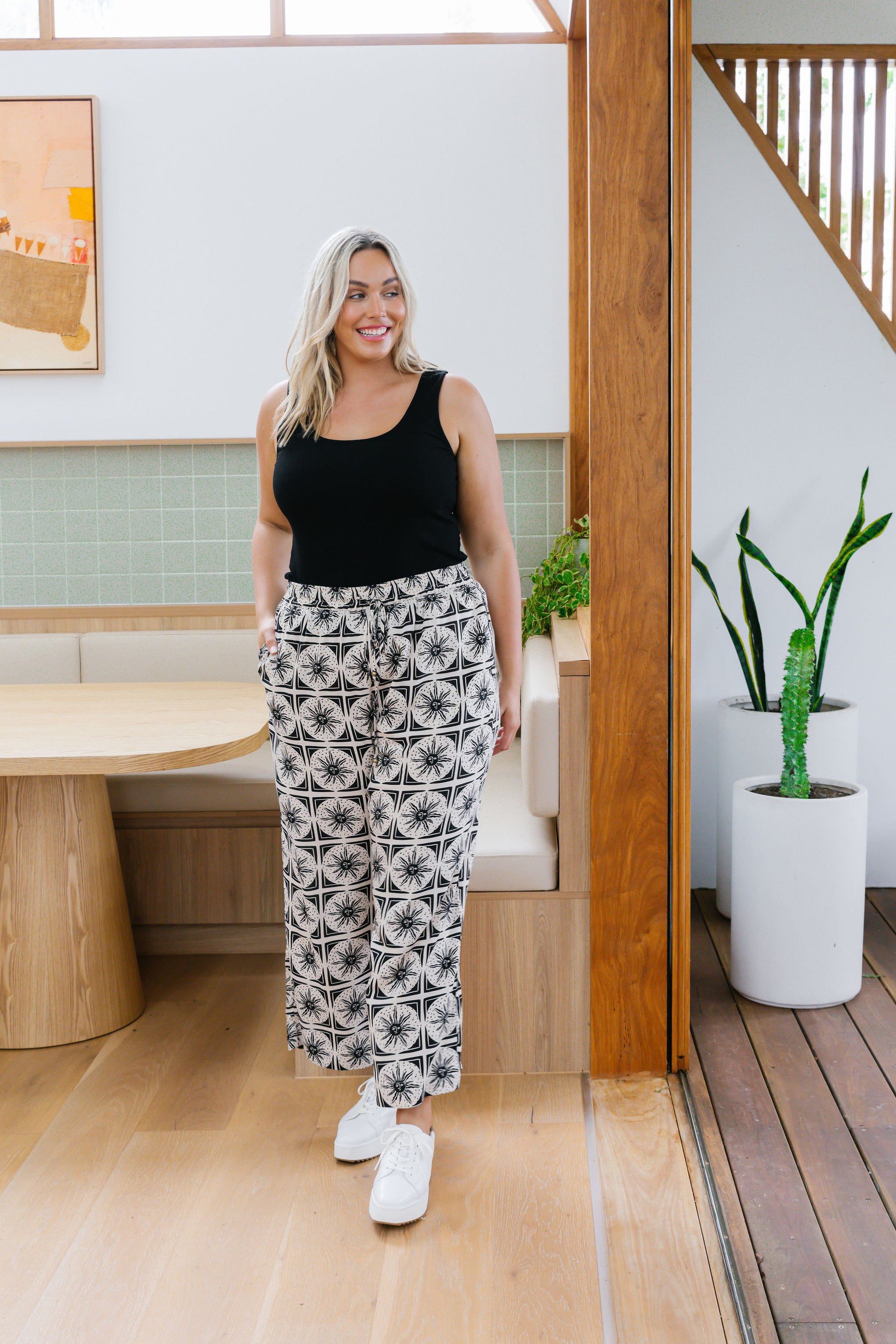 Gina Pant In Chasing Sunlight Black