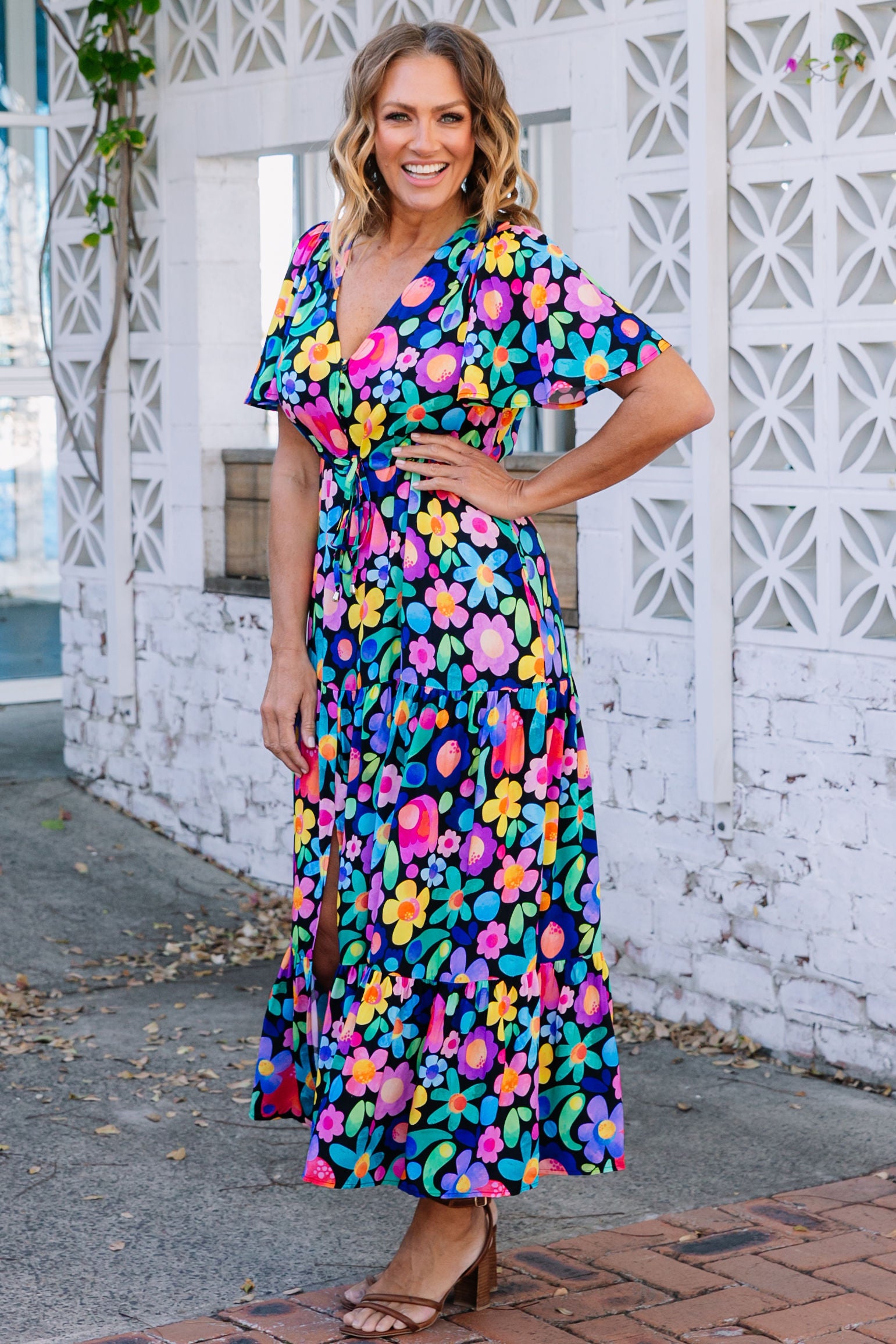 Bonnie Maxi Dress in Field of Dreams by Kasey Rainbow