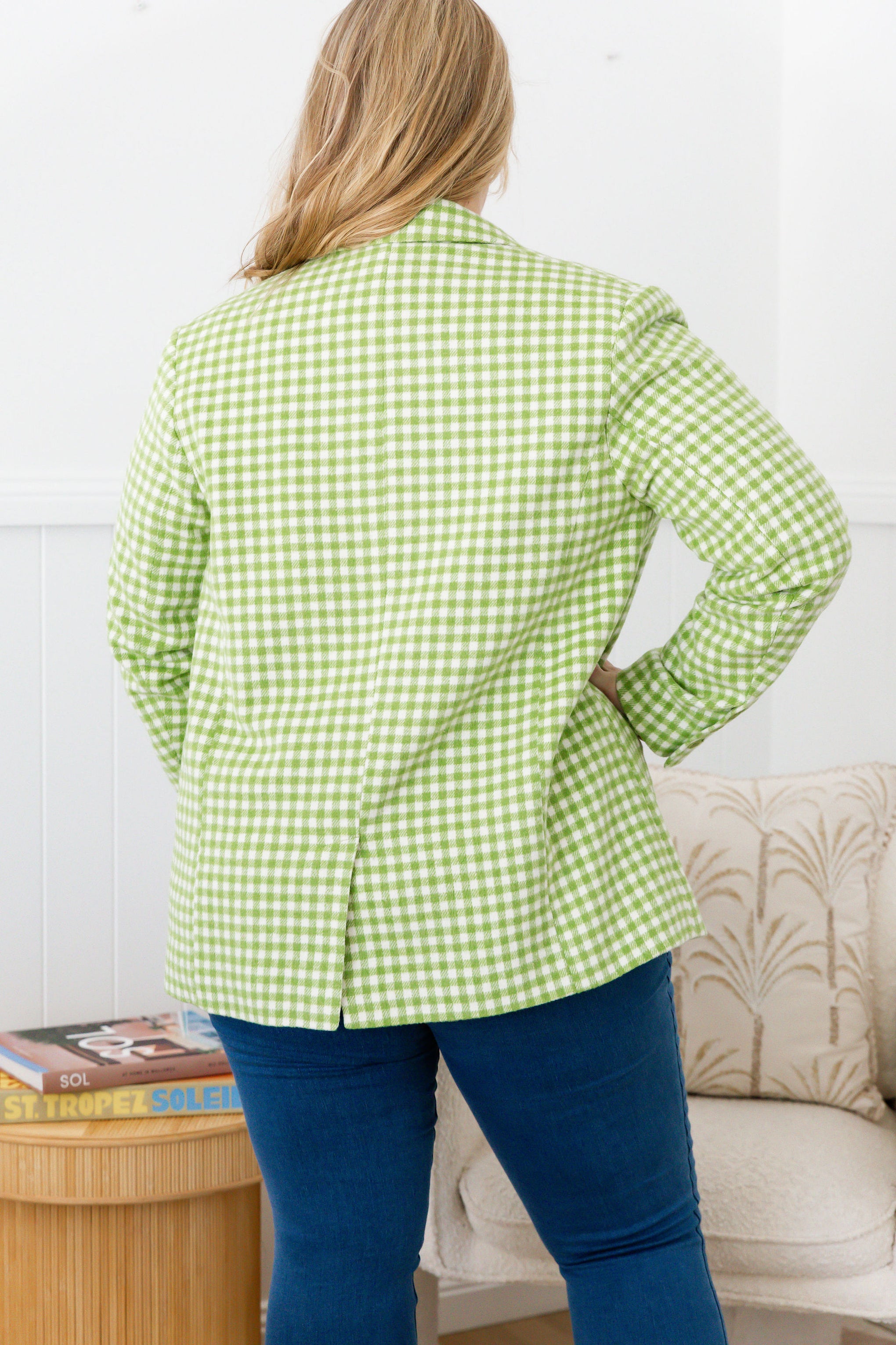Dion Jacket in Apple Check