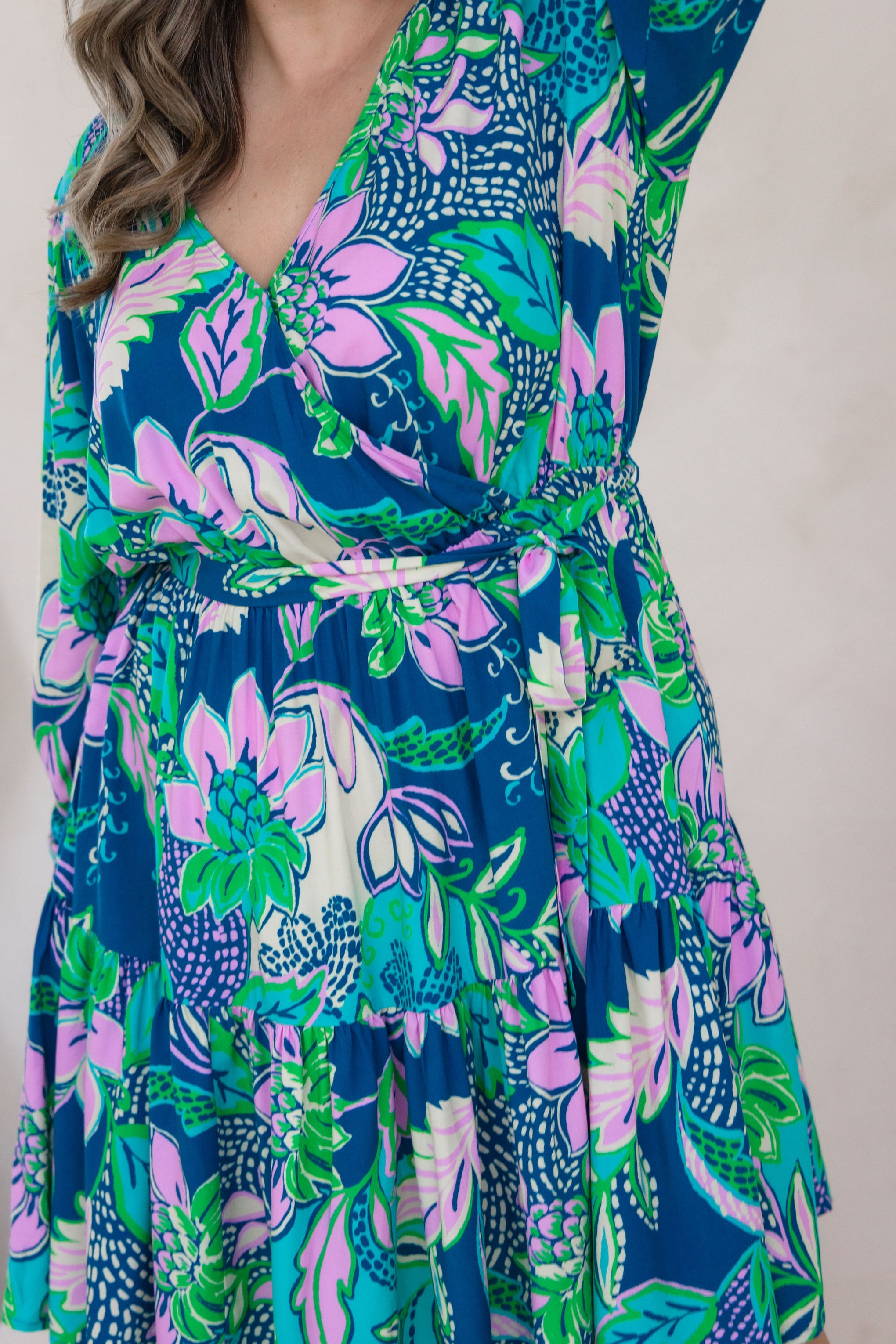 Long Sleeve Deni Dress in Kosum Pink