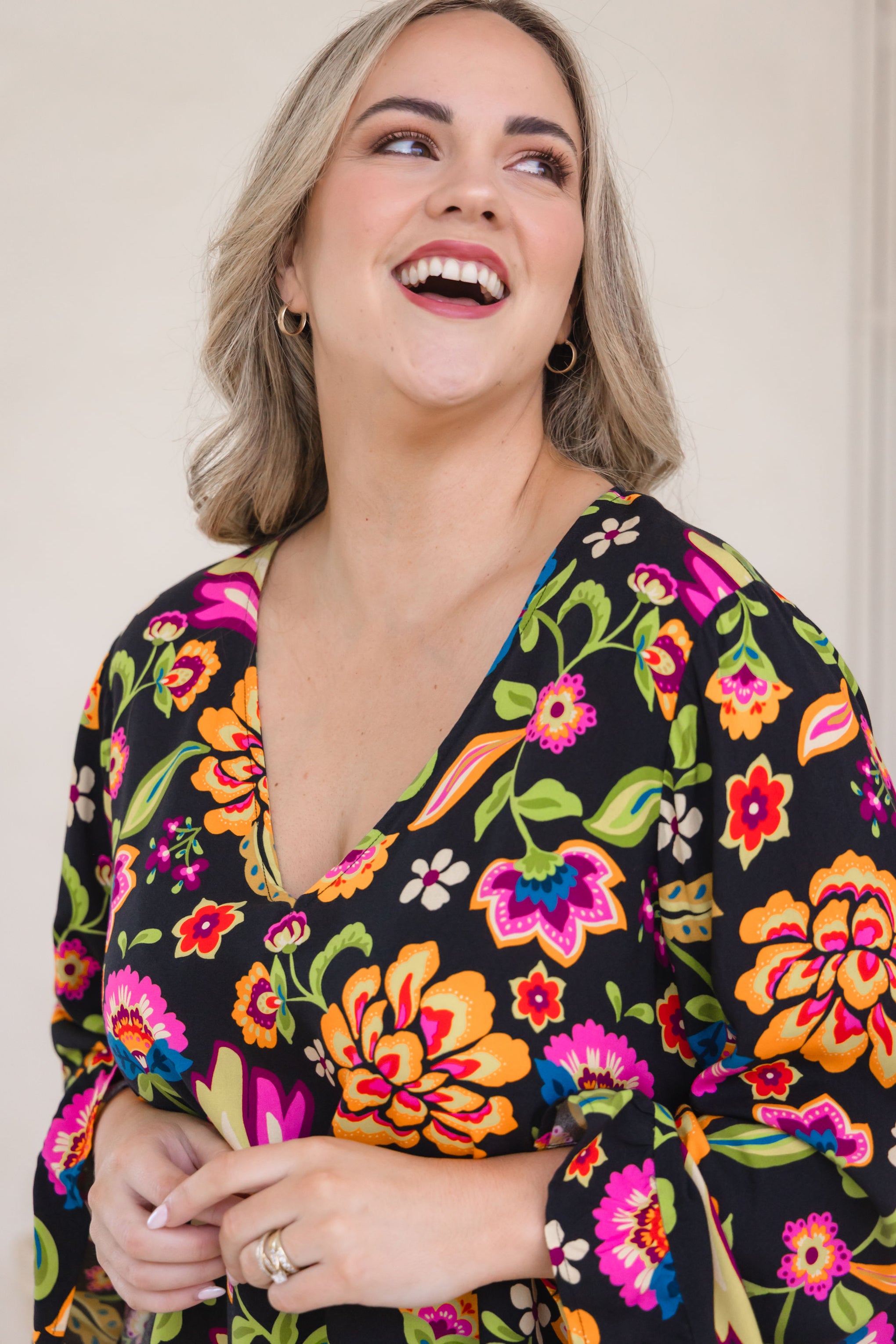 Natalie Long Sleeve Top in Boho Dreams