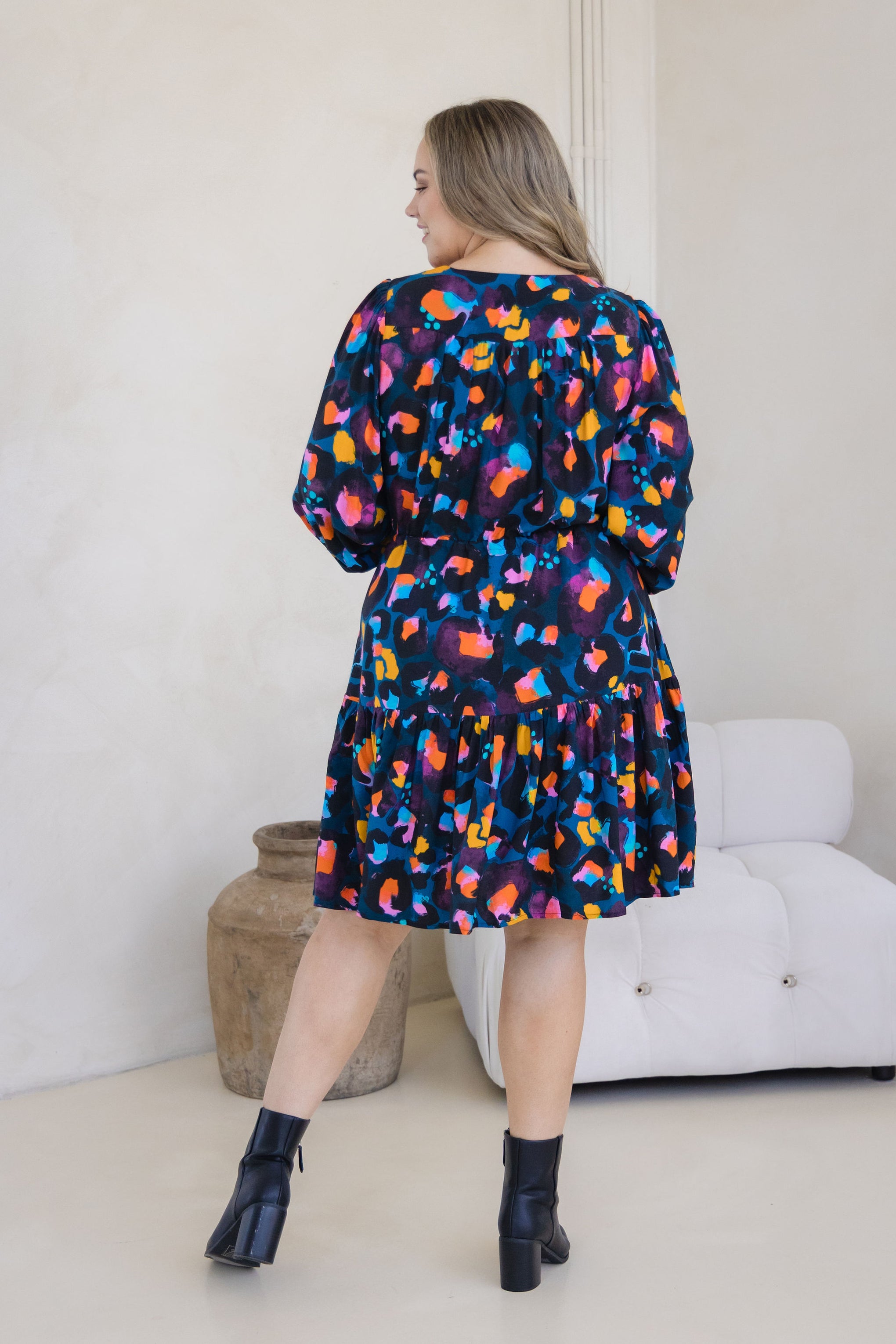 Long Sleeve Esmae Dress in Verona by Kasey Rainbow
