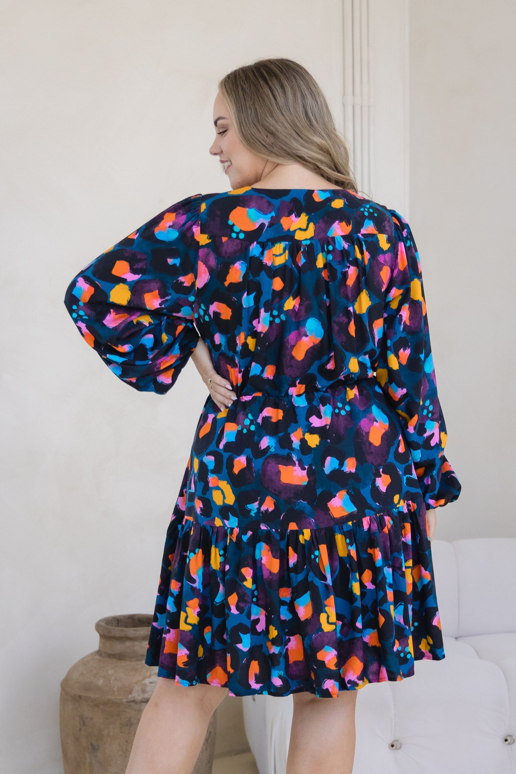 Long Sleeve Esmae Dress in Verona by Kasey Rainbow
