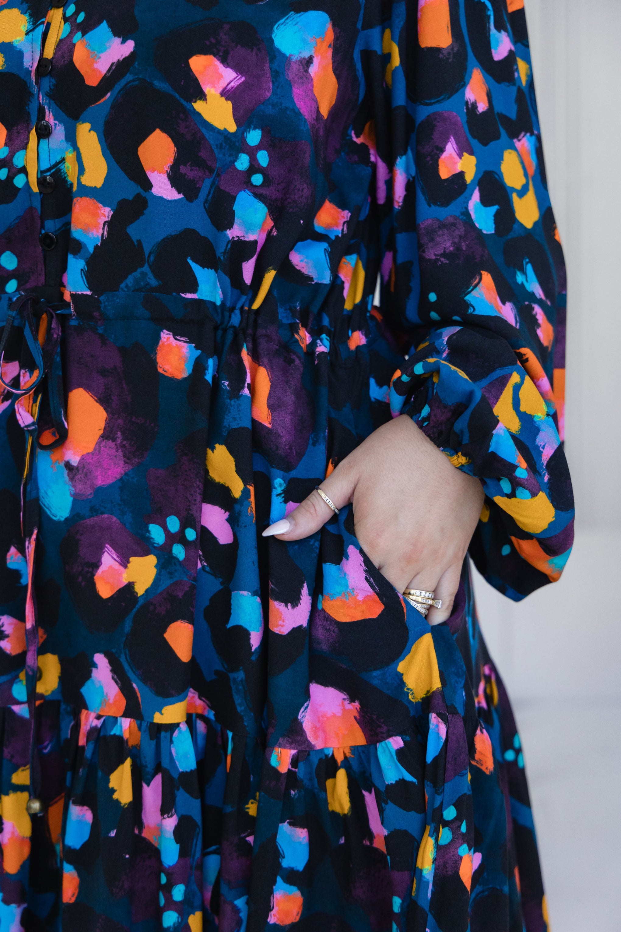 Long Sleeve Esmae Dress in Verona by Kasey Rainbow