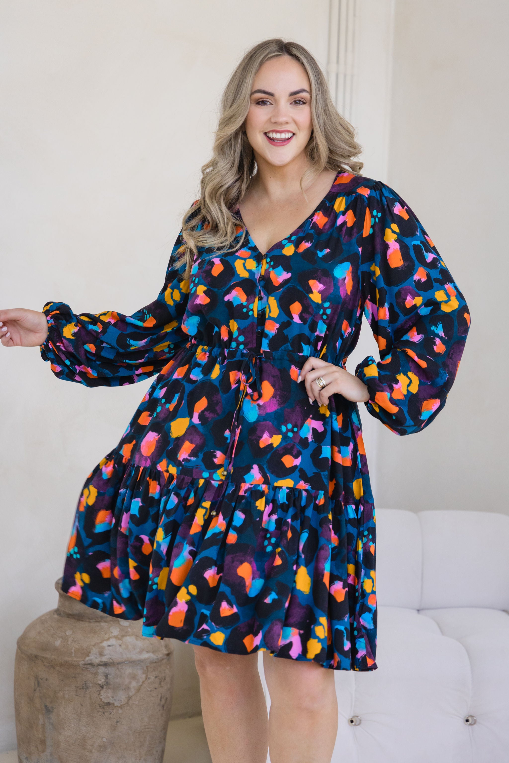 knee length dresses for ladies Marryn Red Poppy Dress - DM exclusive main image 0