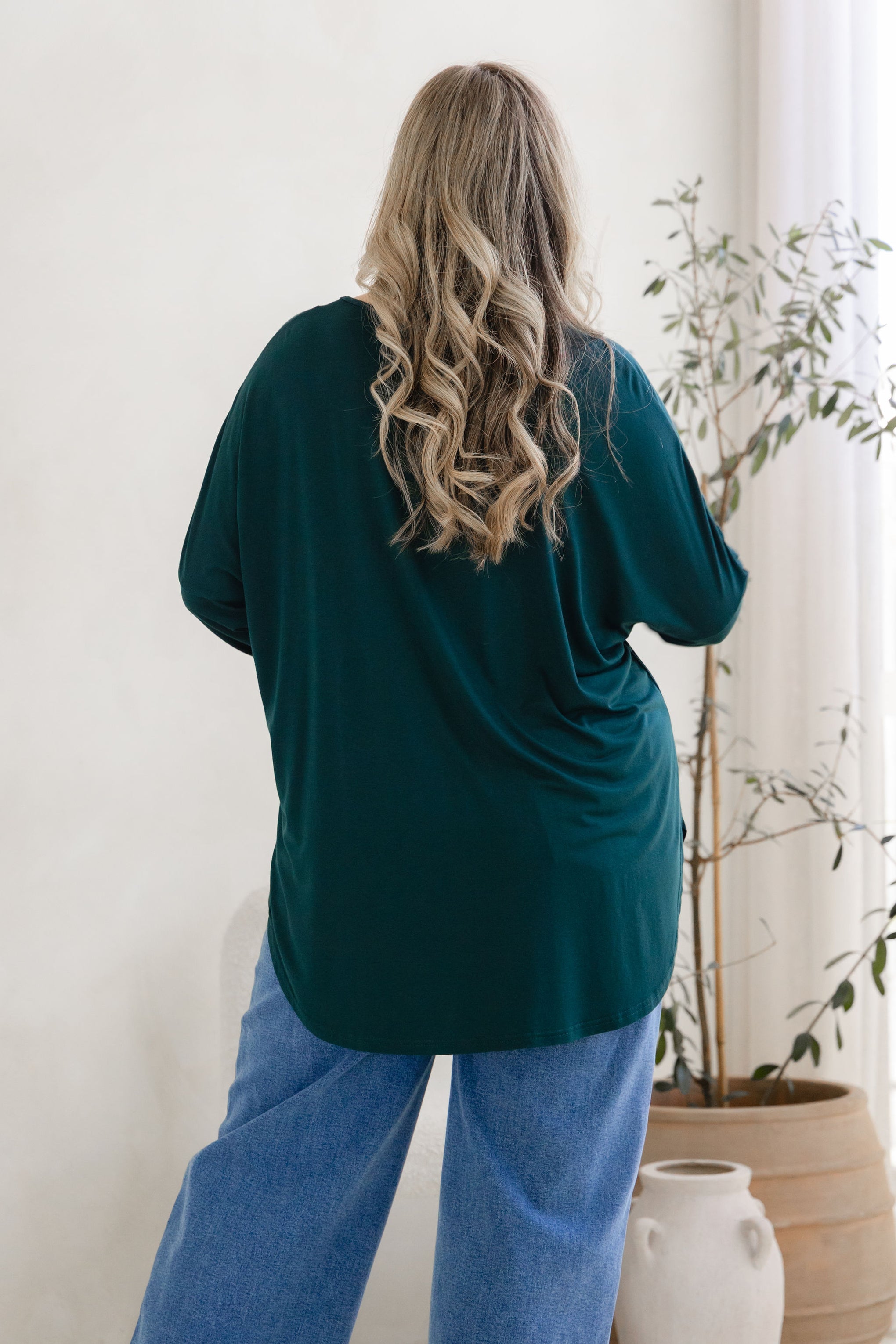Jasper Jersey Top in Emerald