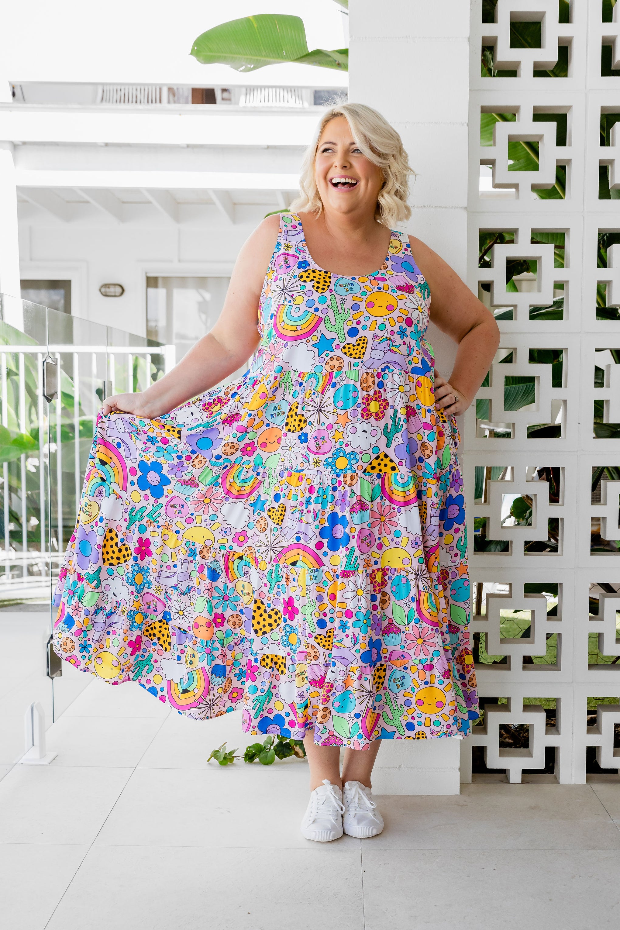 Ronnie Dress in Happy Place by Kasey Rainbow