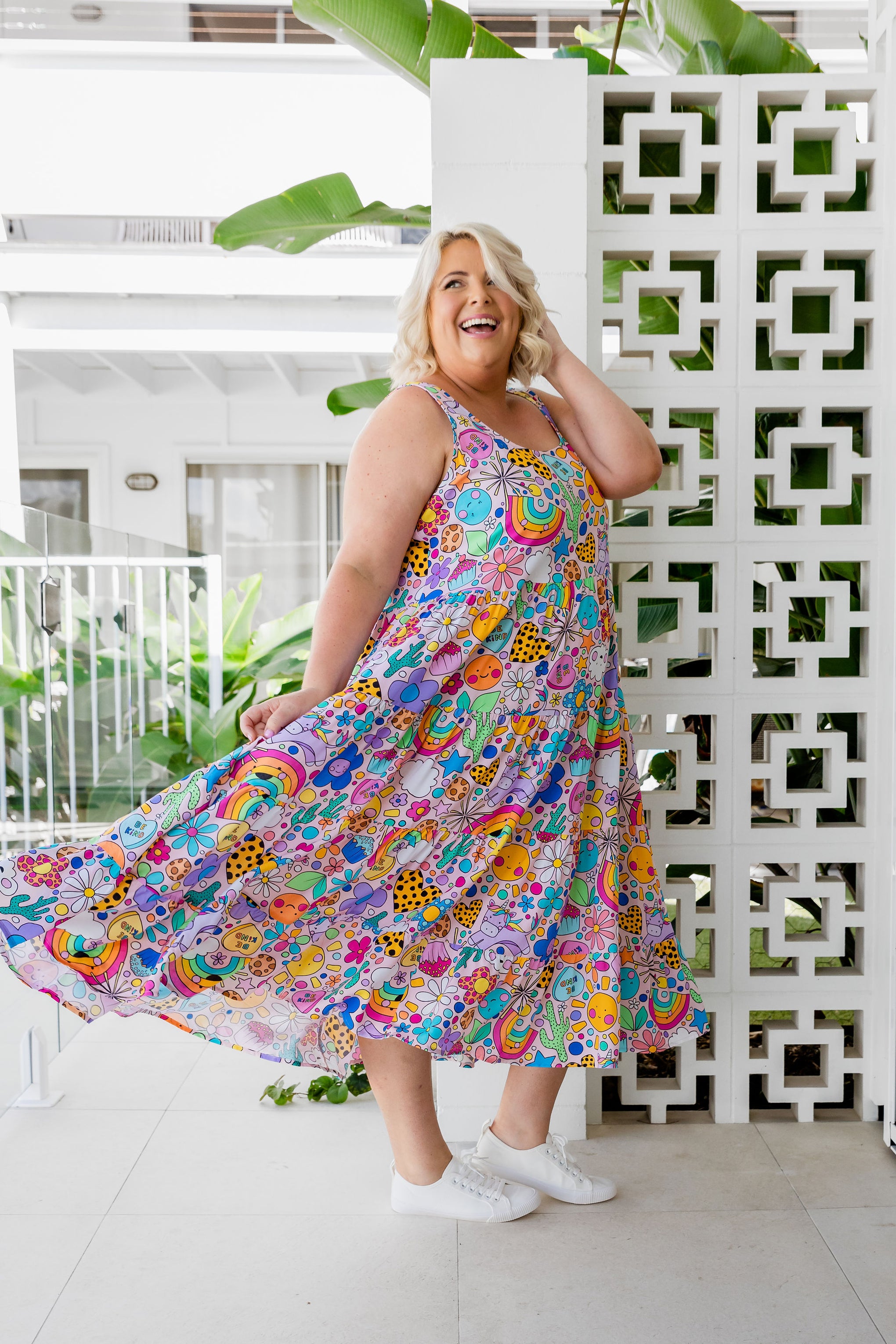 Ronnie Dress in Happy Place by Kasey Rainbow