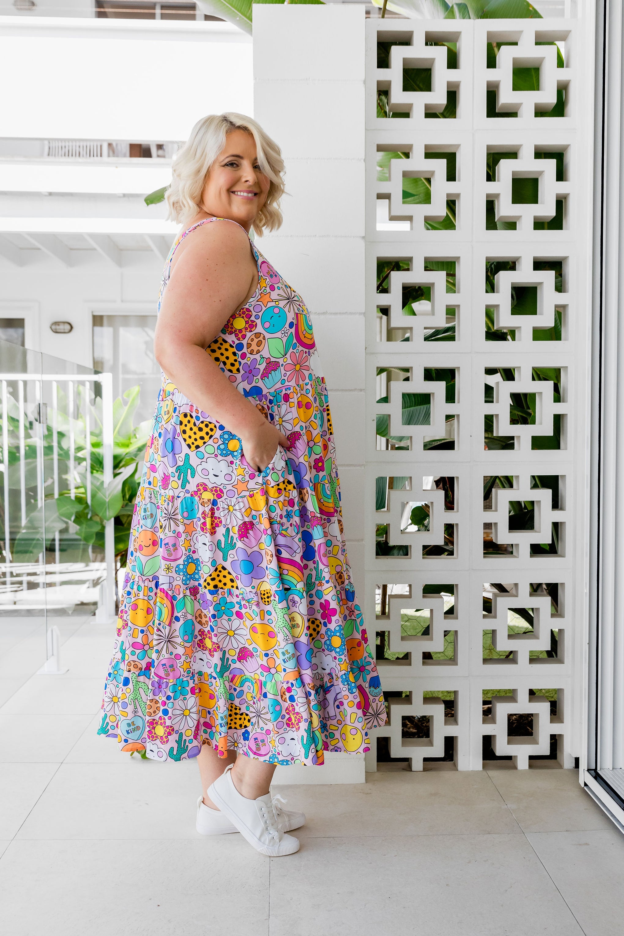 Ronnie Dress in Happy Place by Kasey Rainbow