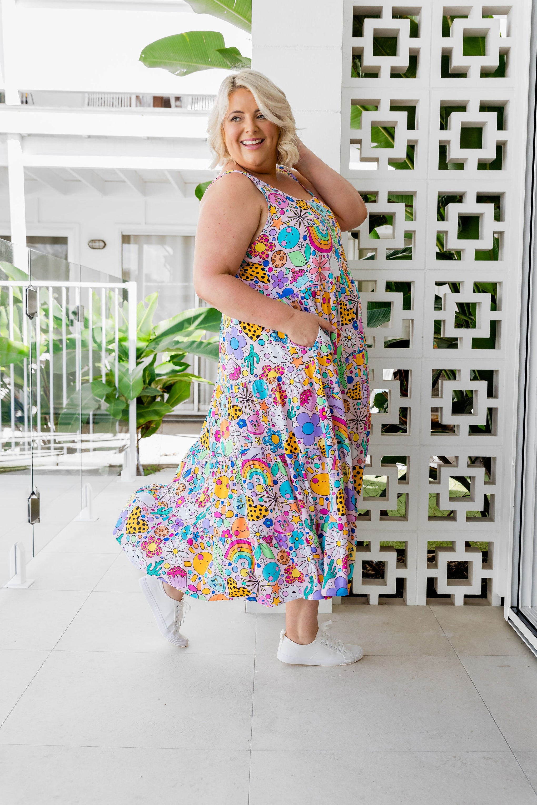 Ronnie Dress in Happy Place by Kasey Rainbow