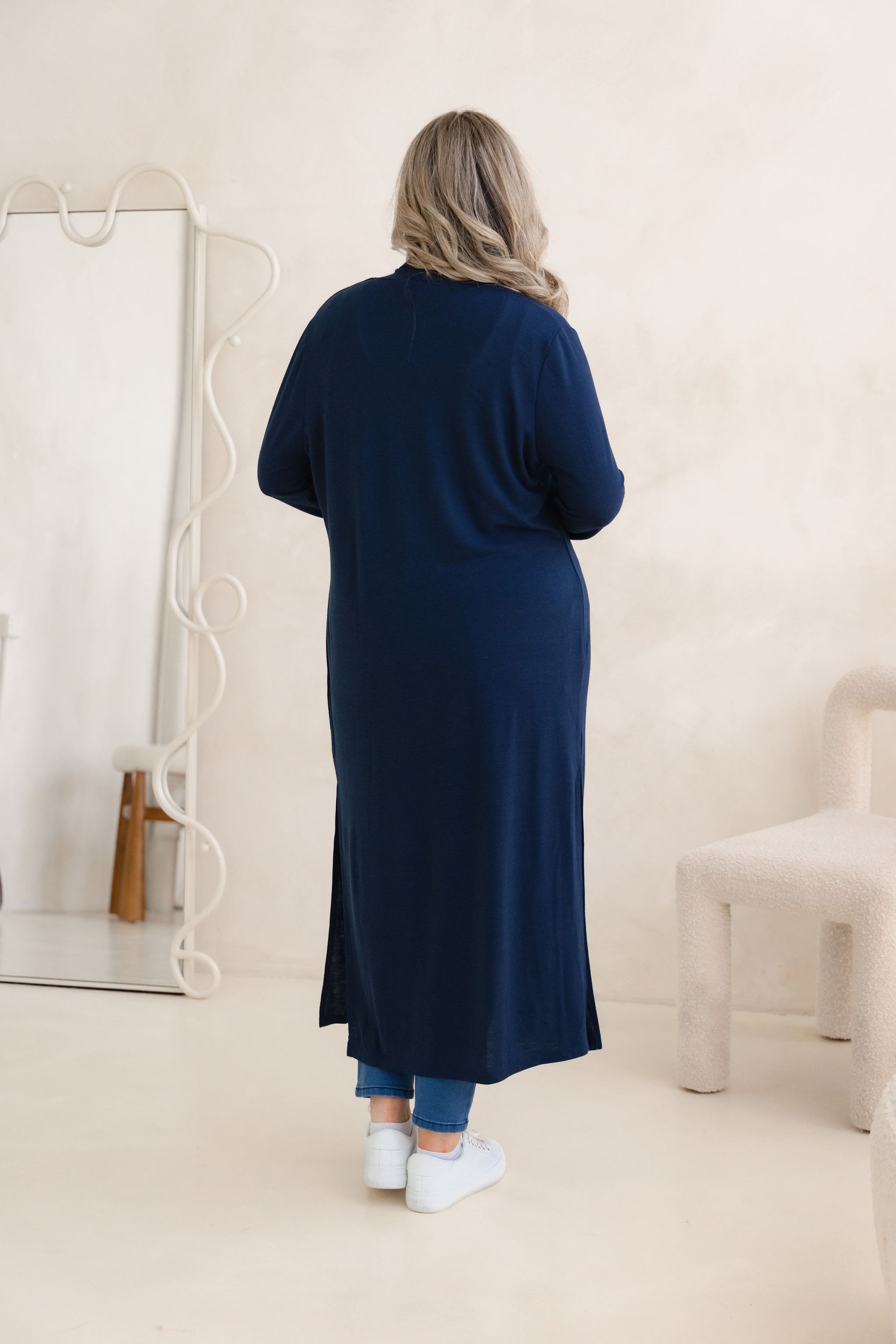Jane Cardi Maxi Length in Navy
