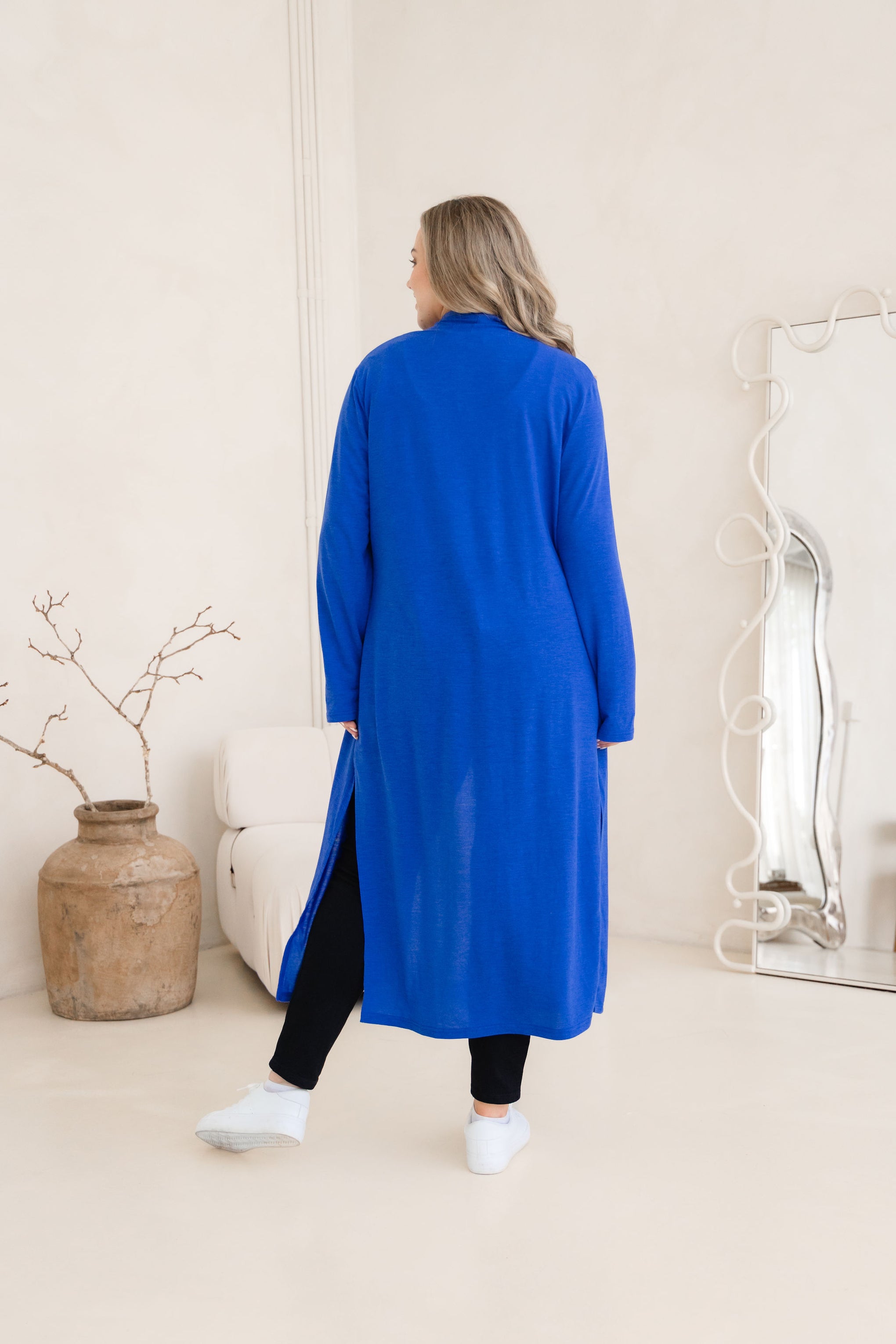 Jane Cardi Maxi Length in Cobalt