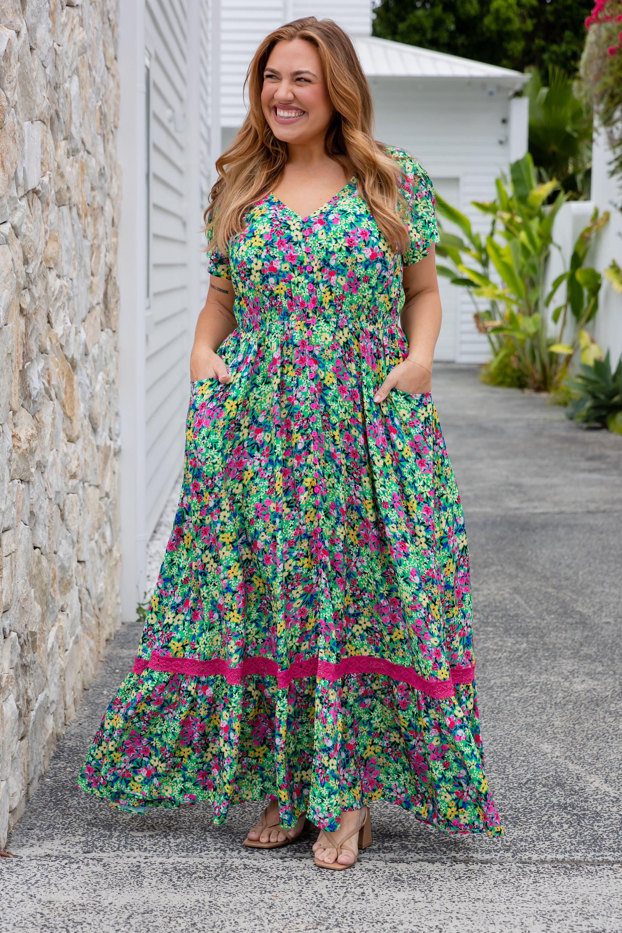 Louisa Floral Maxi Dress in Claudine – Proud Poppy Clothing