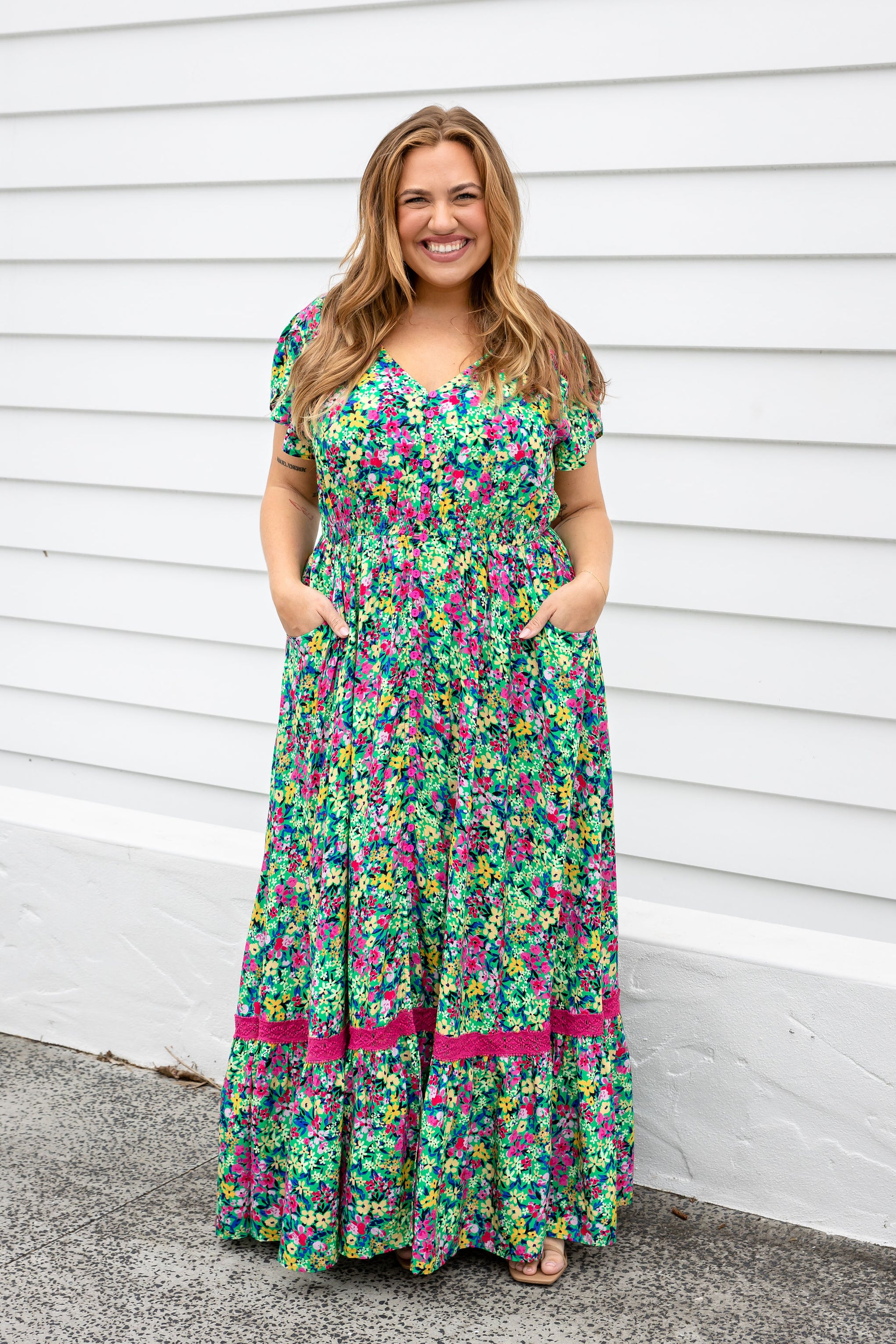Louisa Floral Maxi Dress in Claudine – Proud Poppy Clothing