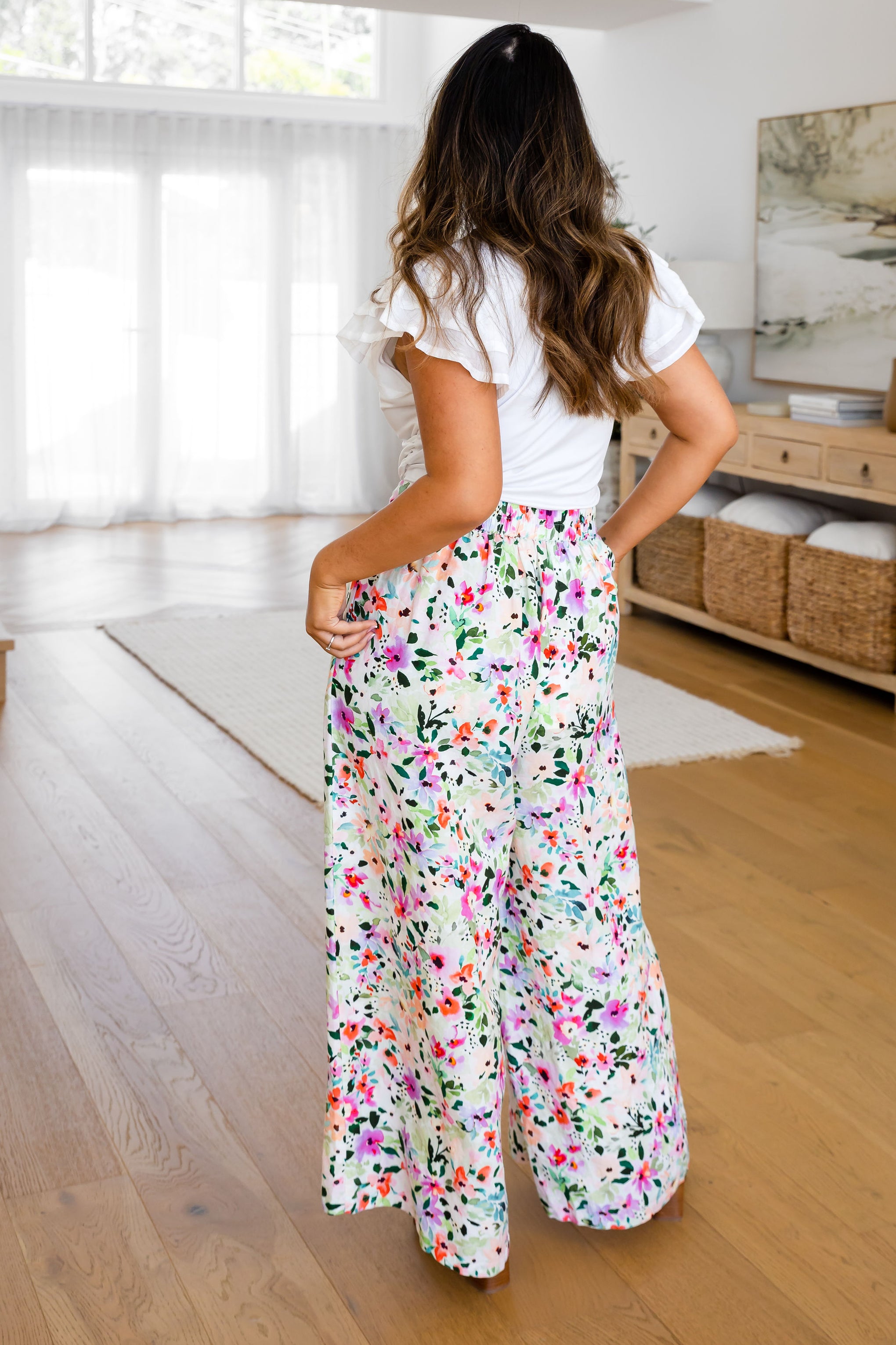 Noah Full Length Pants in Rose Fleur