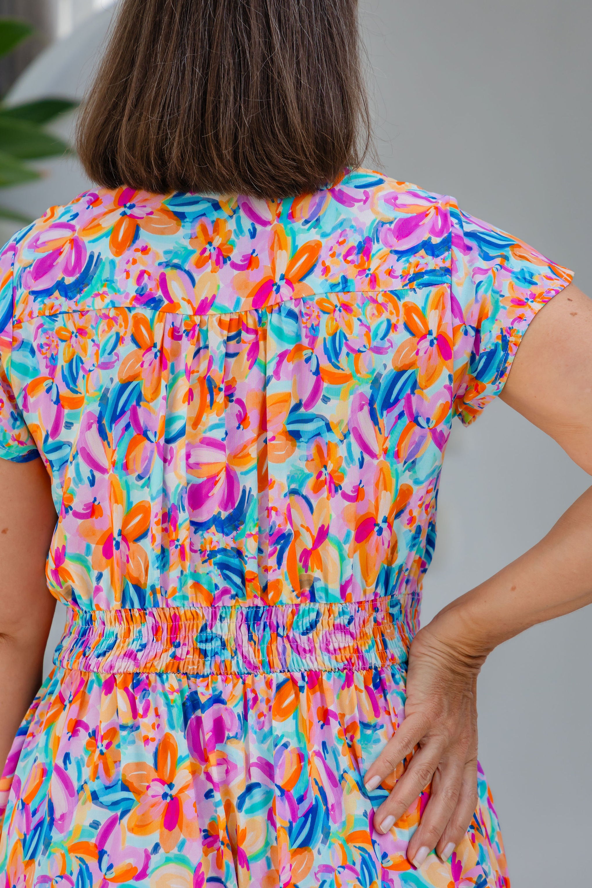 Aurora Midi Dress in Carnival Floral