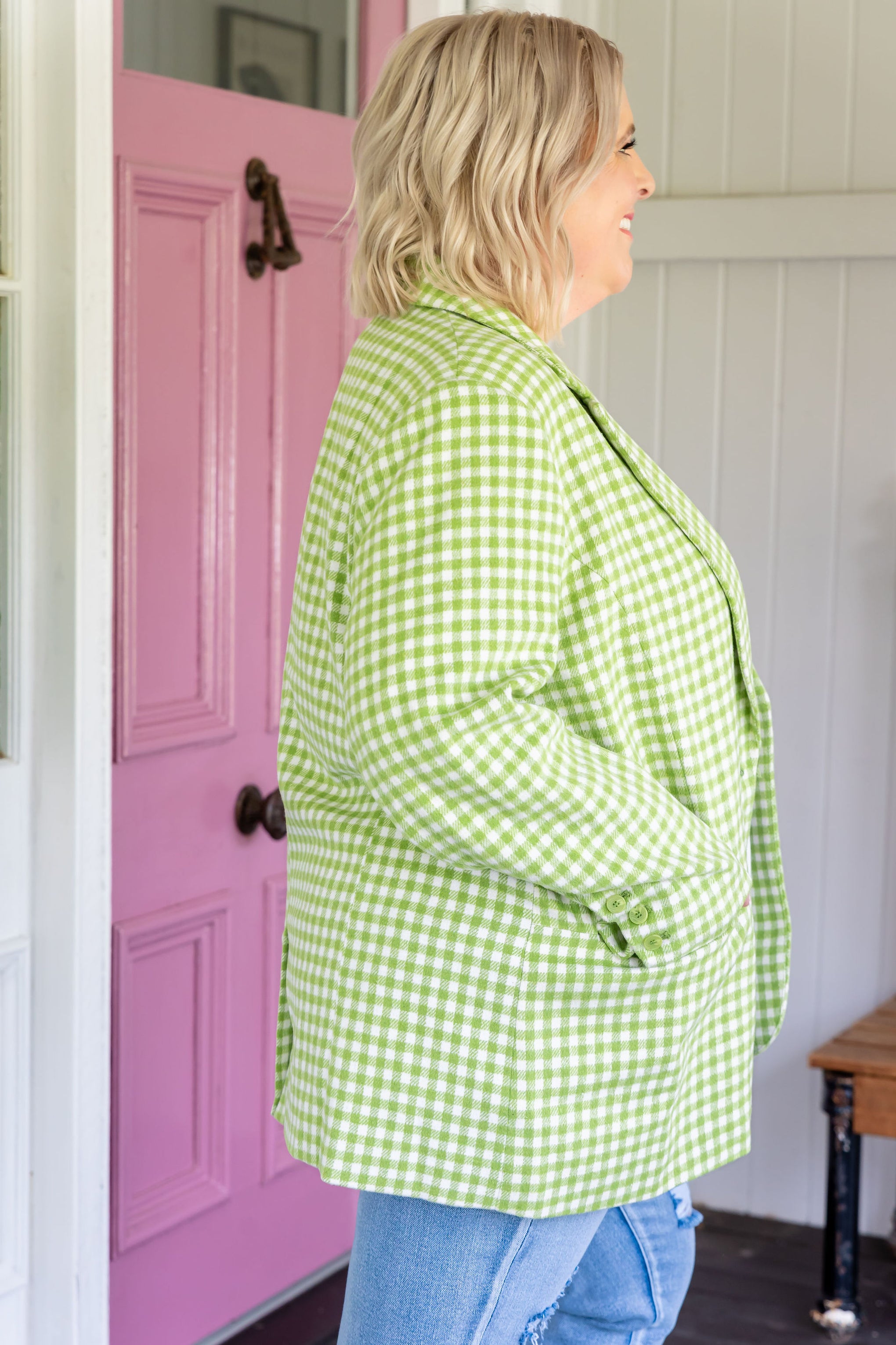 Dion Jacket in Apple Check