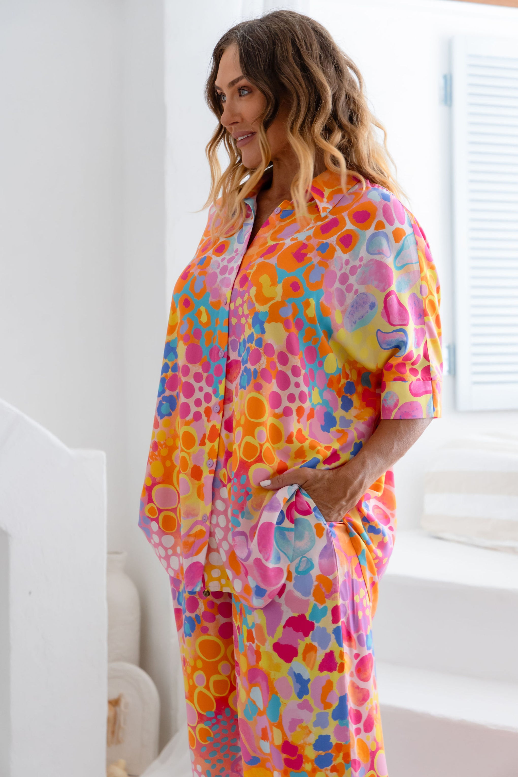 Tammin Shirt in Tequila Sunrise by Kasey Rainbow