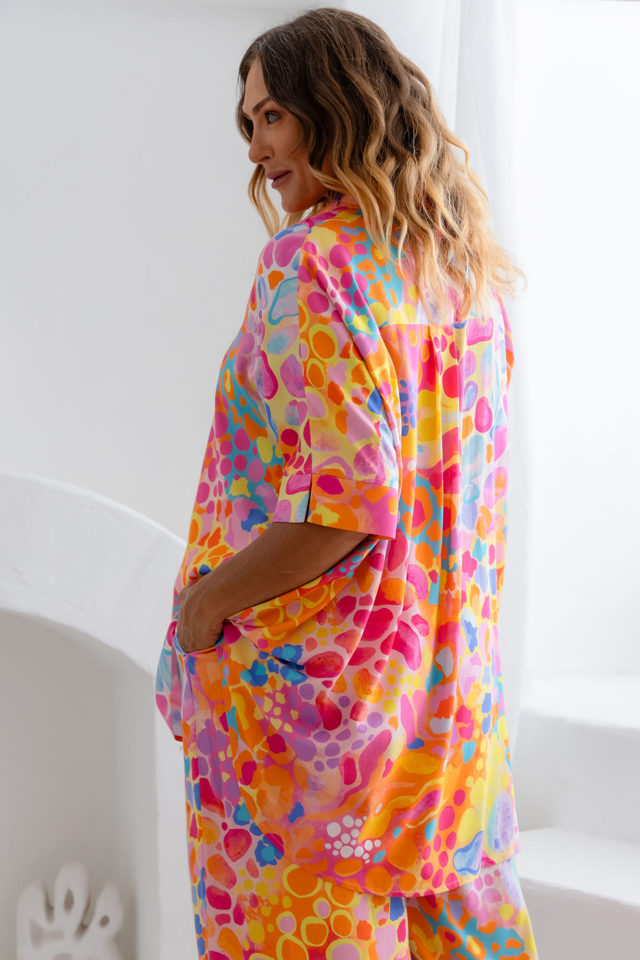 Tammin Shirt in Tequila Sunrise by Kasey Rainbow