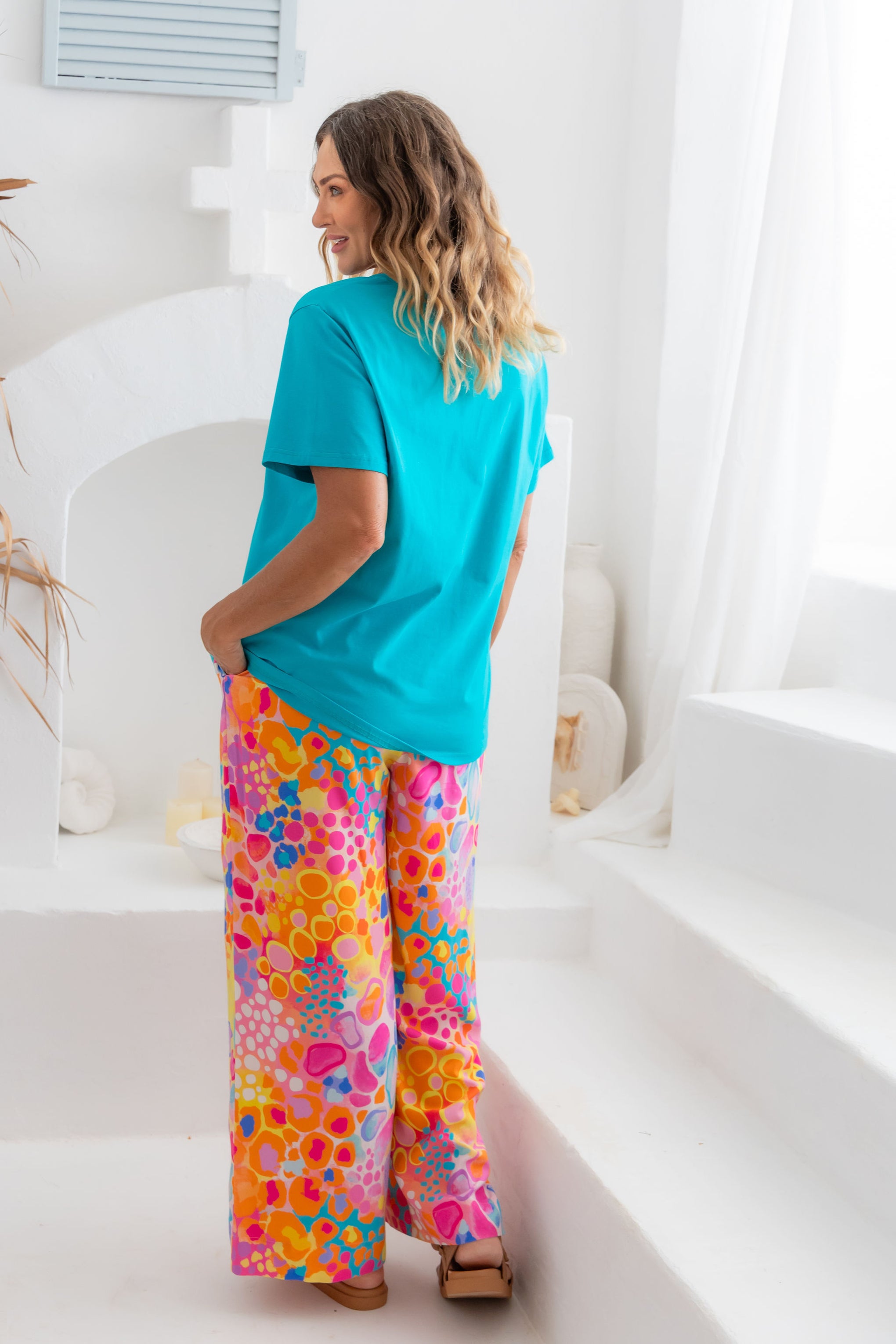 Gina Pants in Tequila Sunrise by Kasey Rainbow
