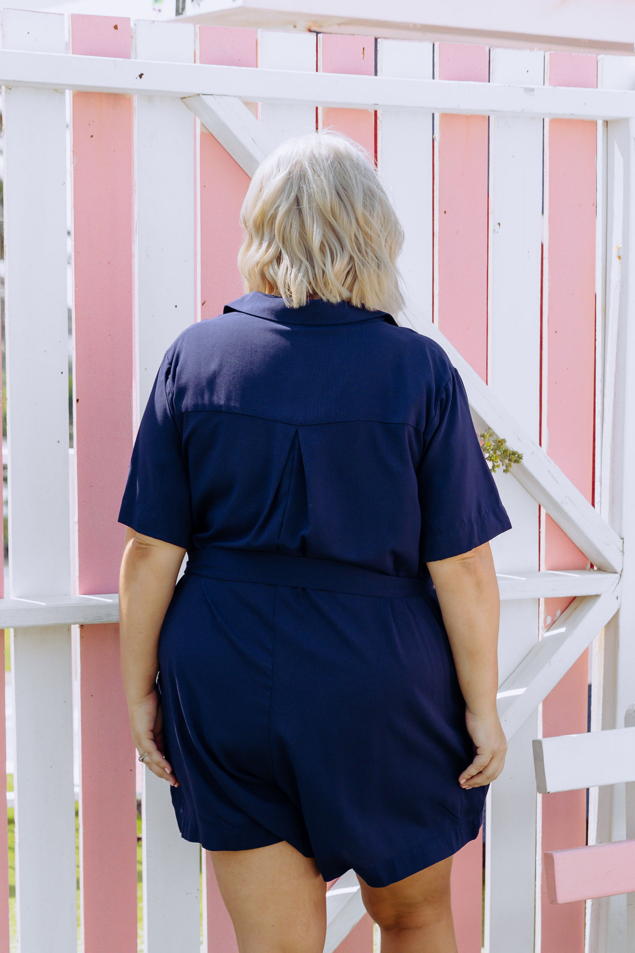 Giulia Playsuit in Navy