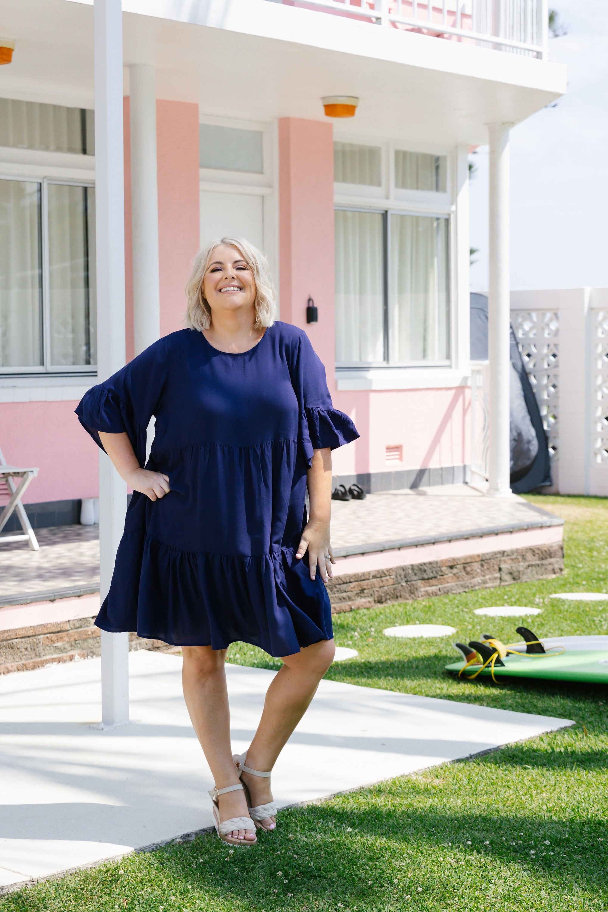 Sadie Dress in Navy