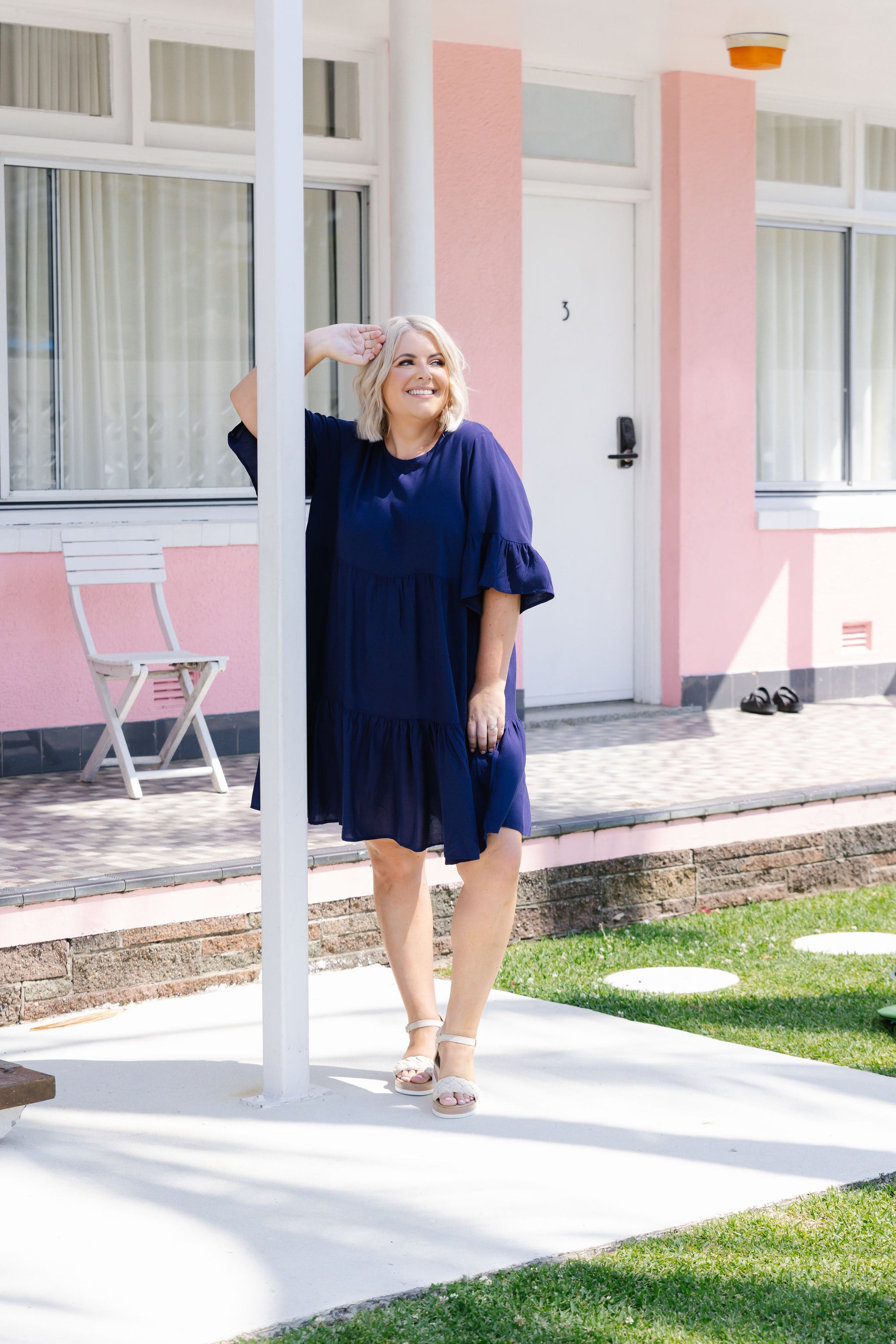 Sadie Dress in Navy