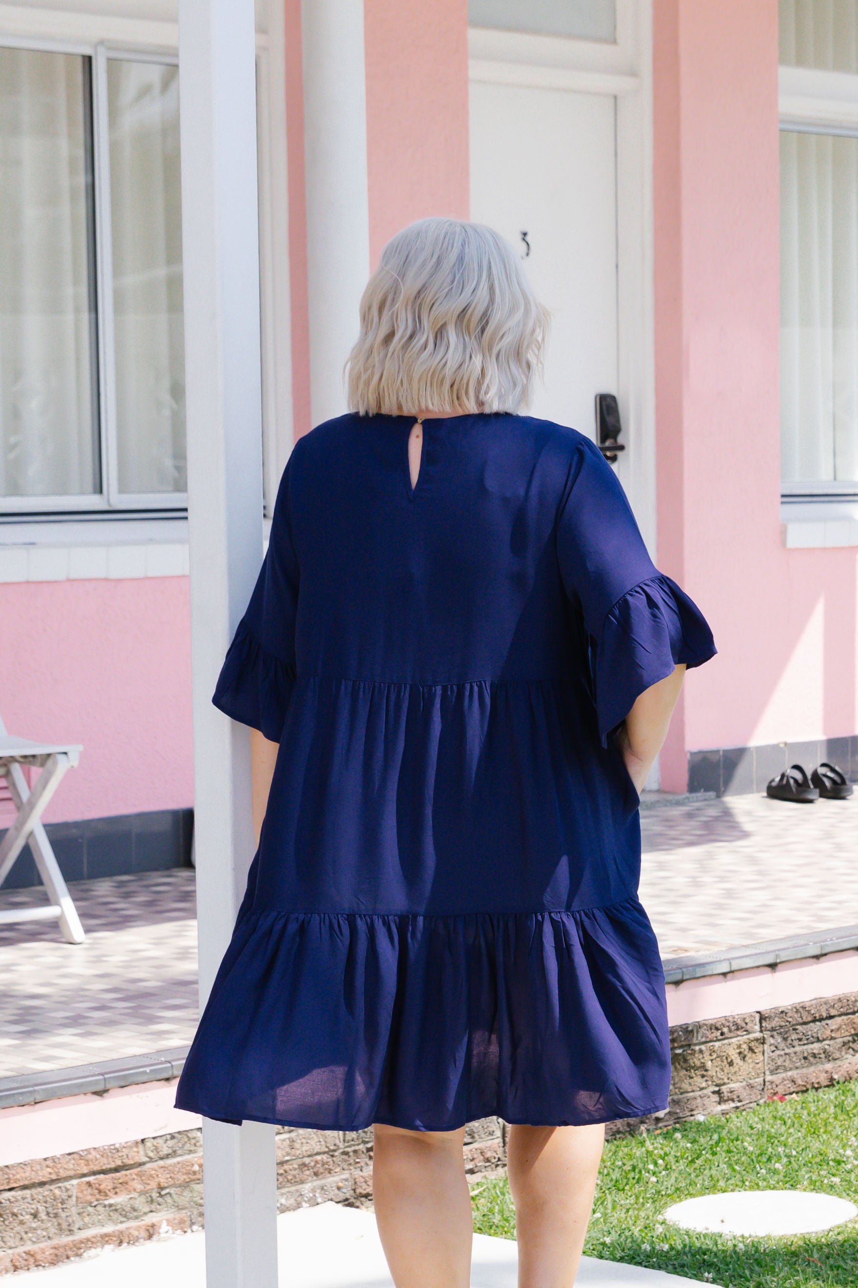 Sadie Dress in Navy