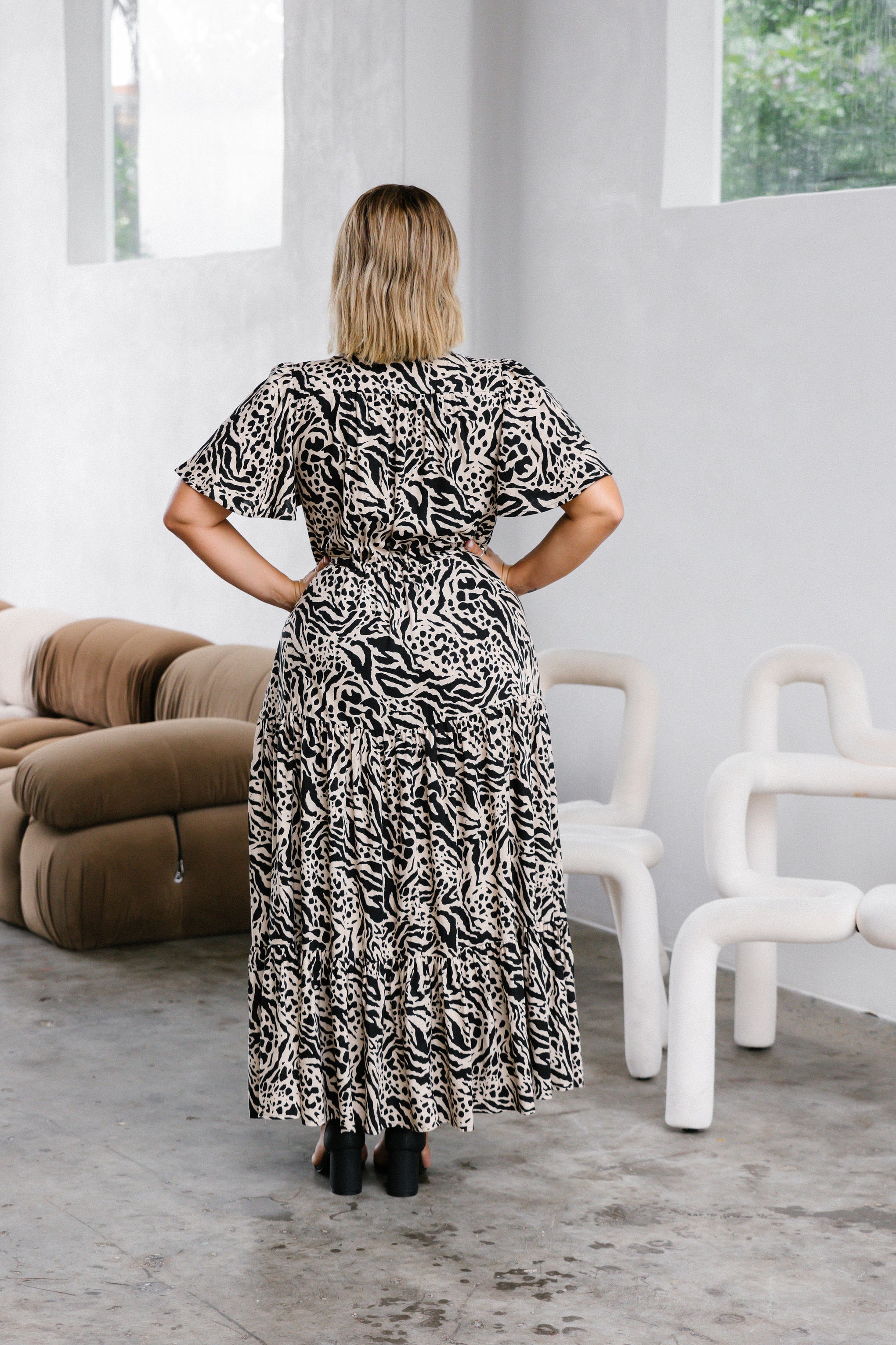 Bonnie Maxi Dress in Imprint