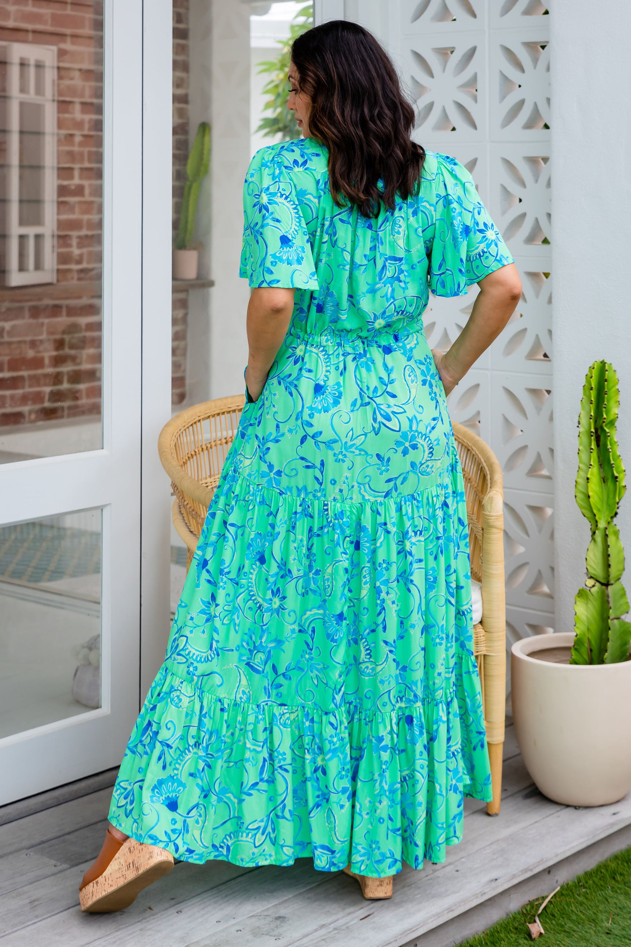 Bonnie Dress in Evergreen