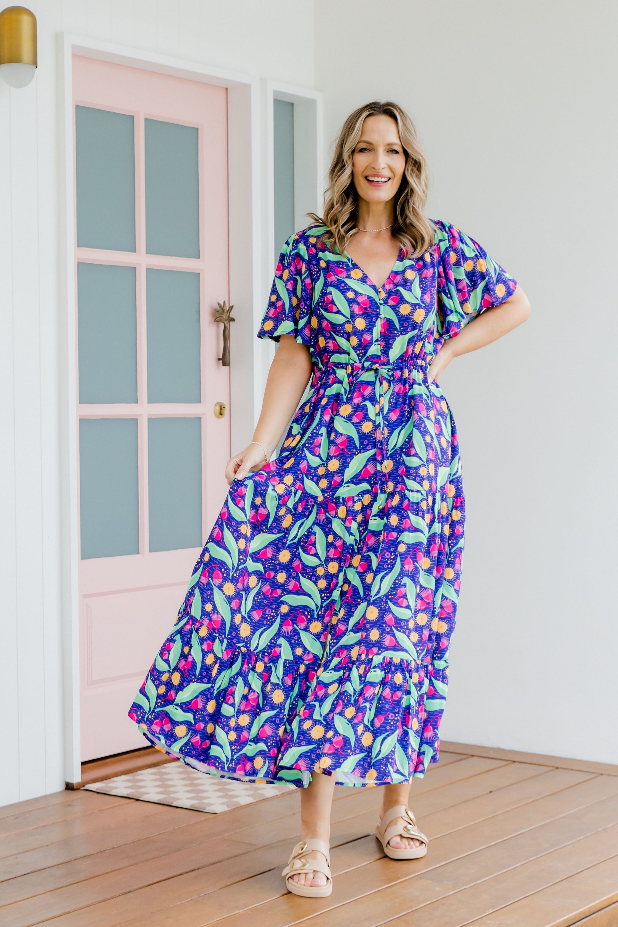 Bonnie Maxi Dress in Gumnuts