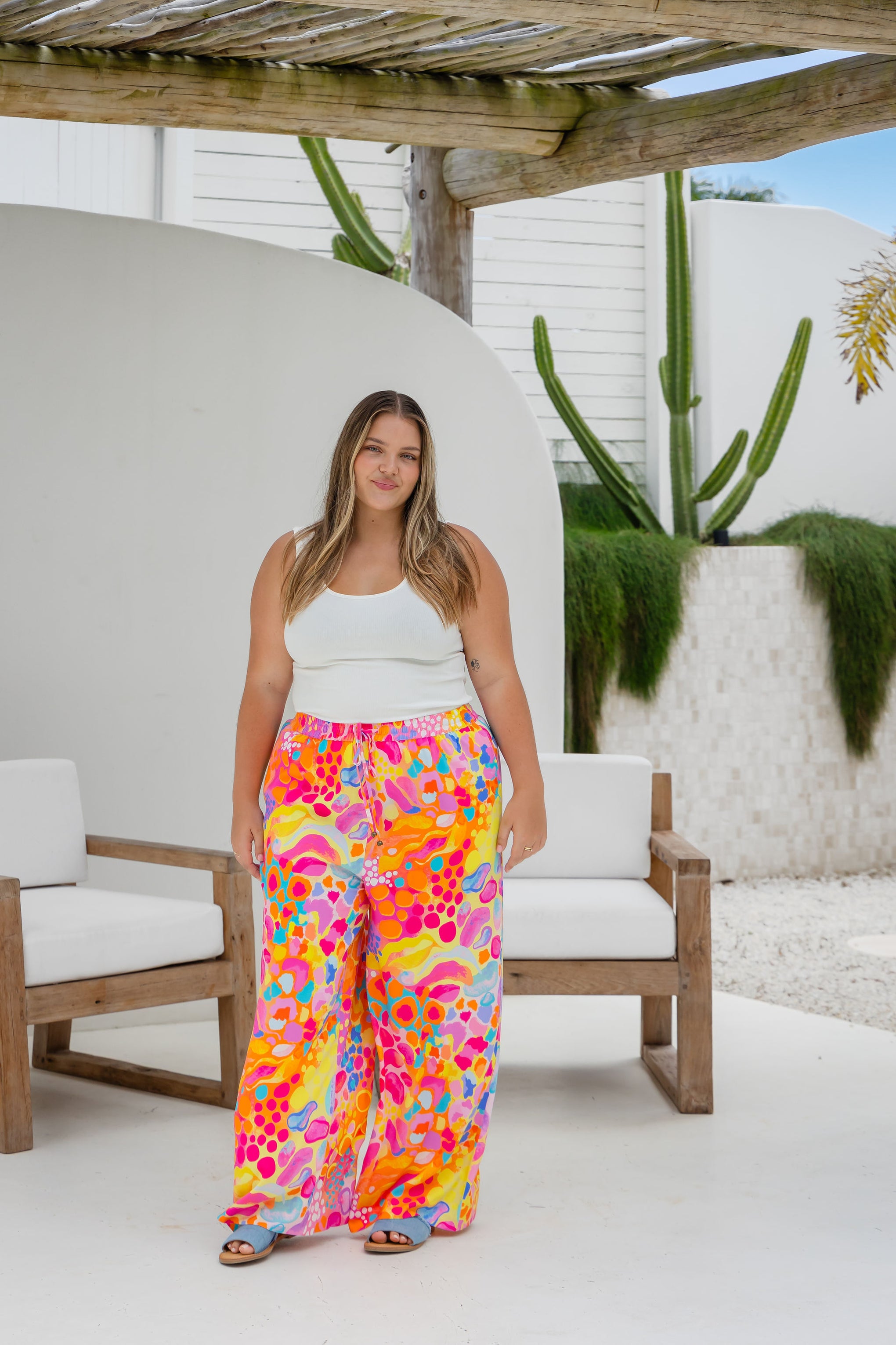 Gina Pants in Tequila Sunrise by Kasey Rainbow