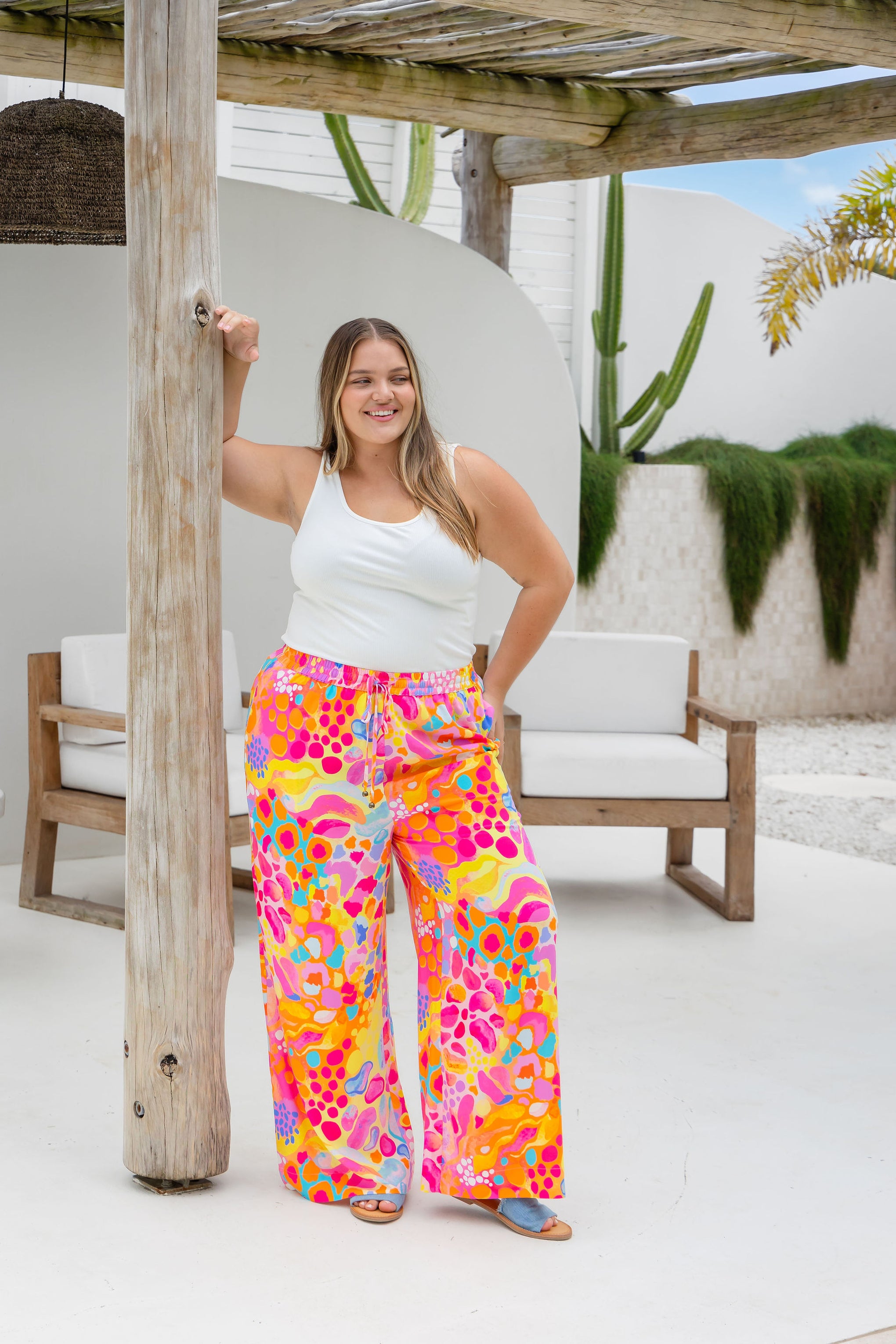 Gina Pants in Tequila Sunrise by Kasey Rainbow