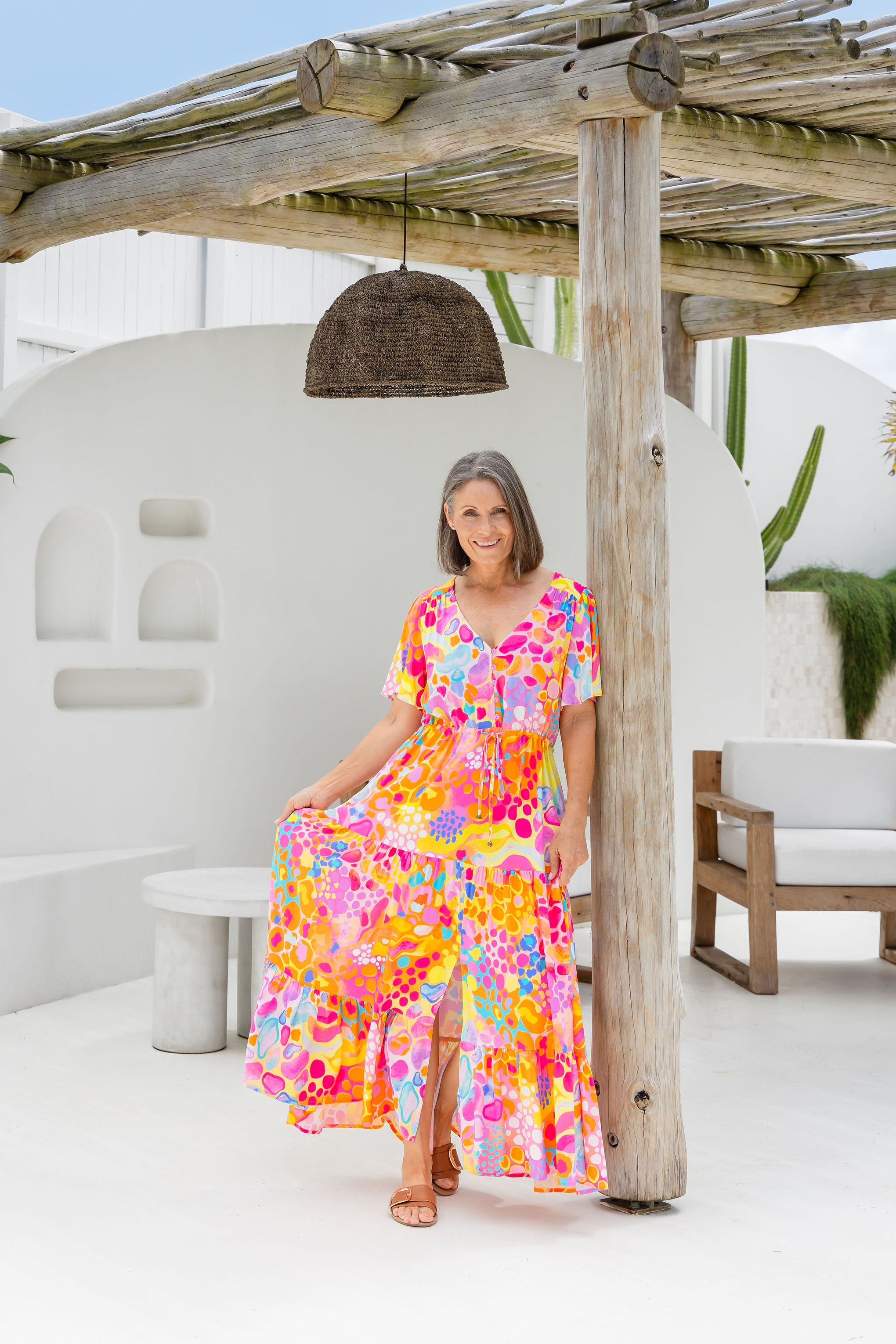 Bonnie Maxi Dress in Tequila Sunrise by Kasey Rainbow