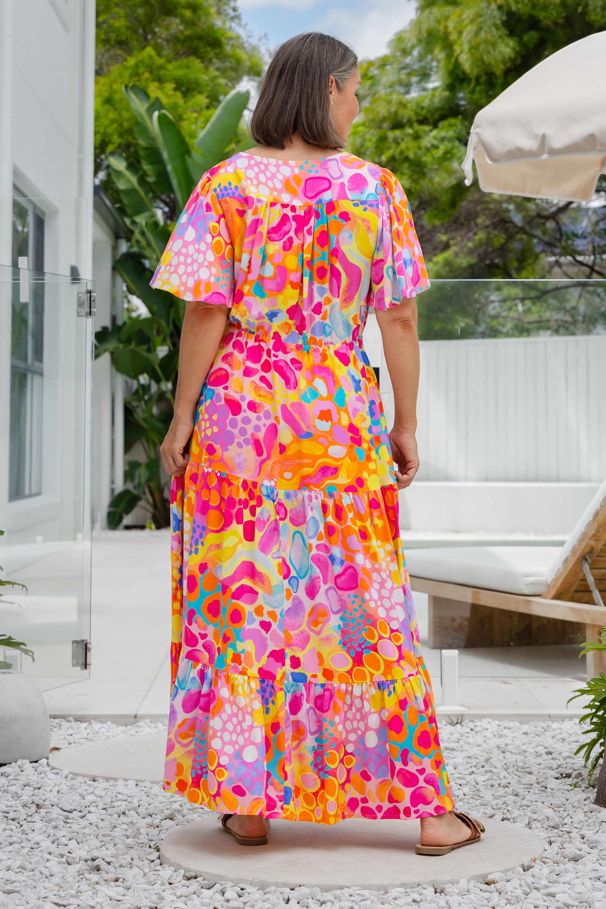 Bonnie Maxi Dress in Tequila Sunrise by Kasey Rainbow