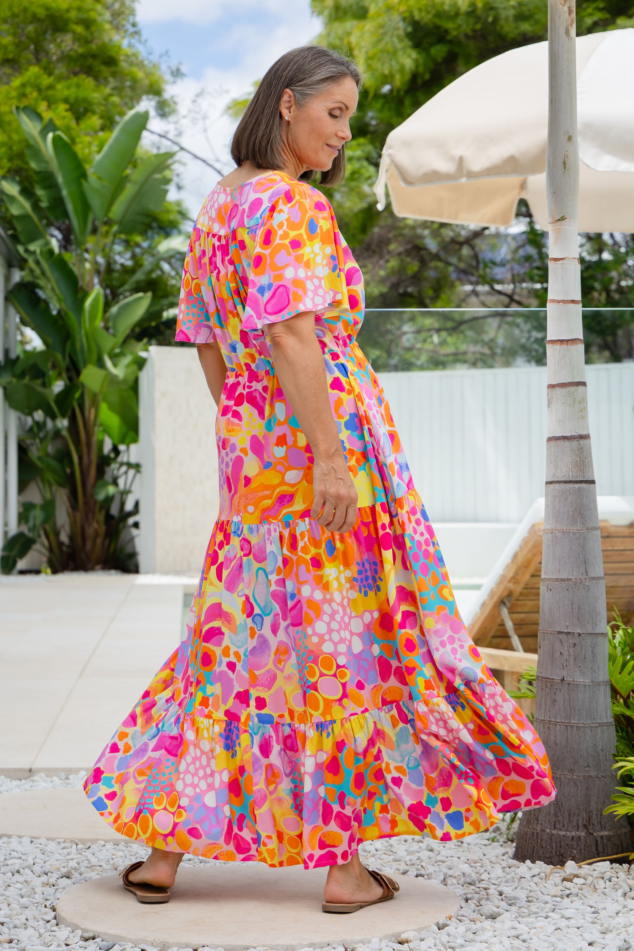 Bonnie Maxi Dress in Tequila Sunrise by Kasey Rainbow