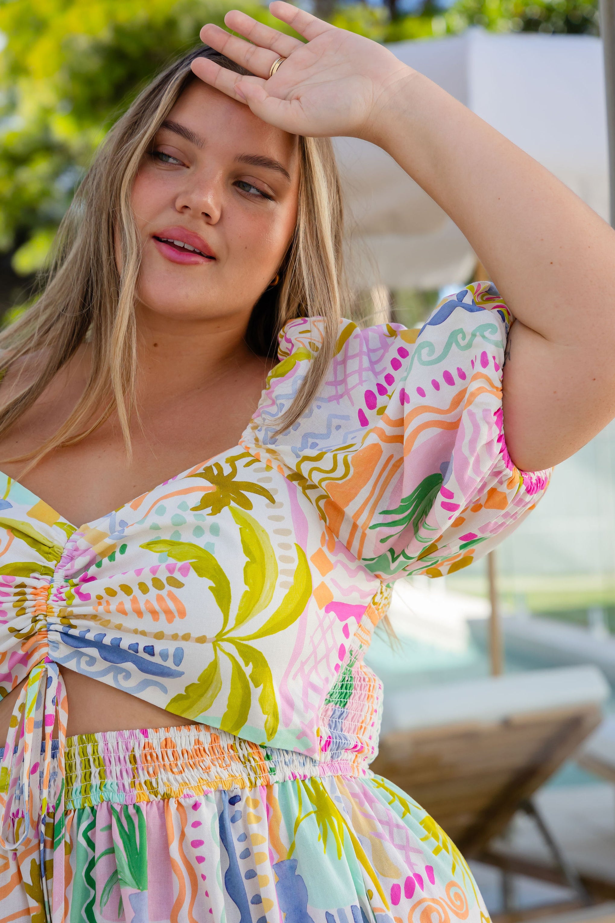 Pippa Cut Out Dress in Palma