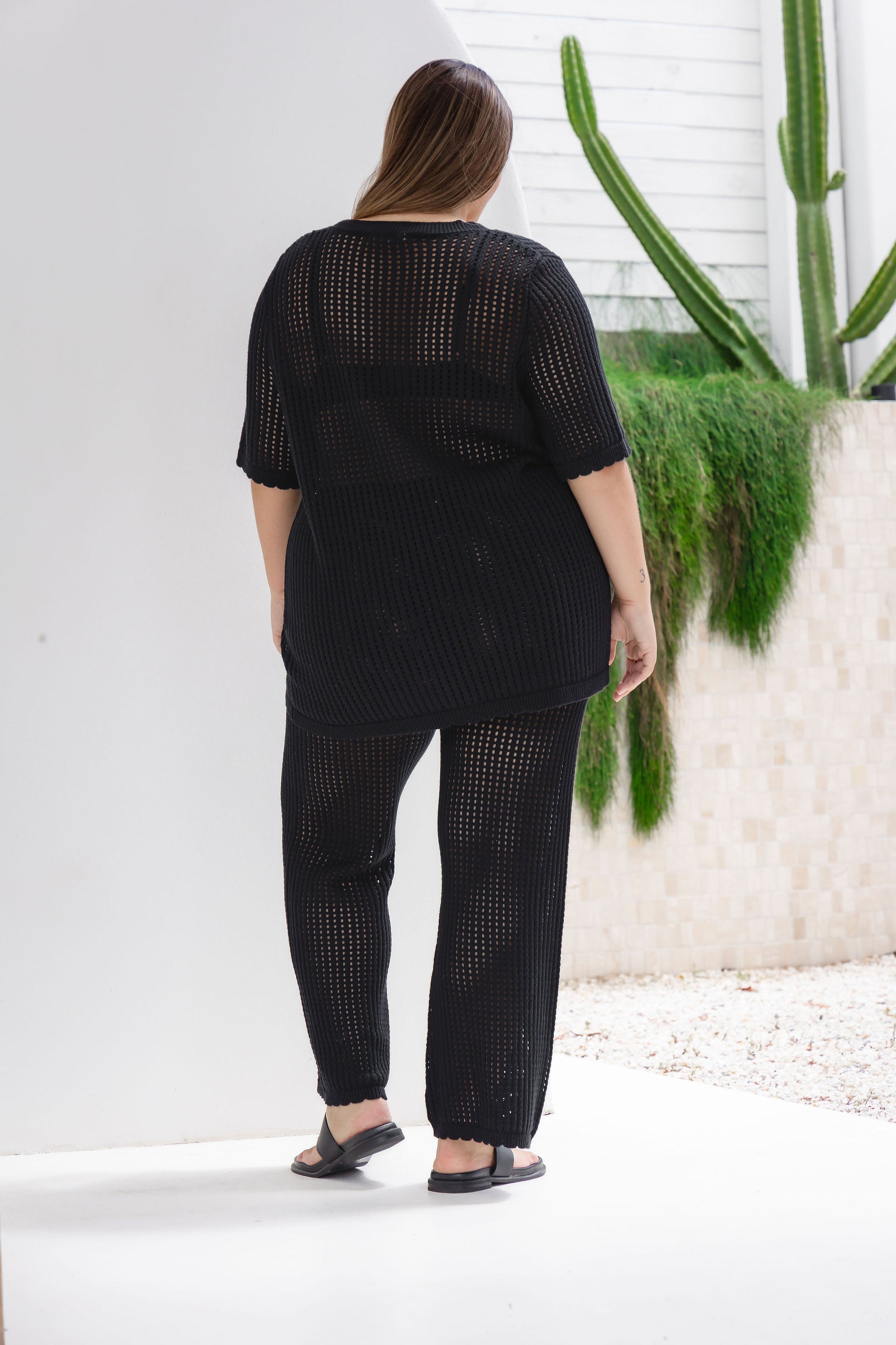 Maisie Knit Pant in Black