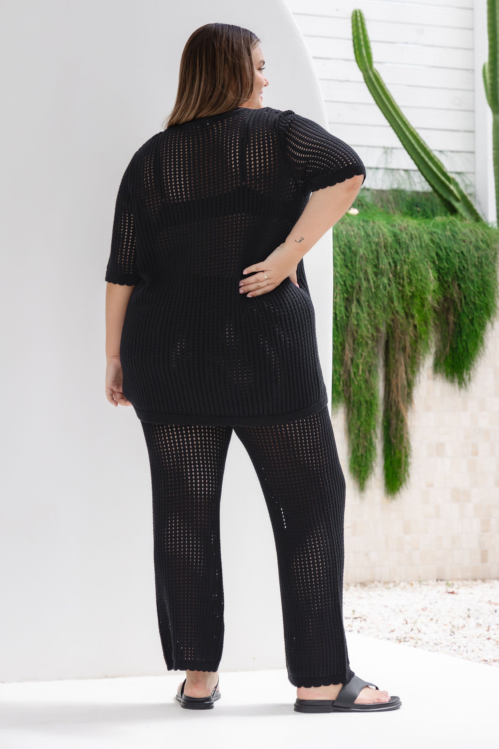 Harry Knit Top in Black